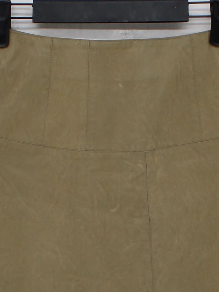 Free People Women's Mini Skirt UK 8 Tan Viscose with Polyester, Polyamide Mini - Image 3