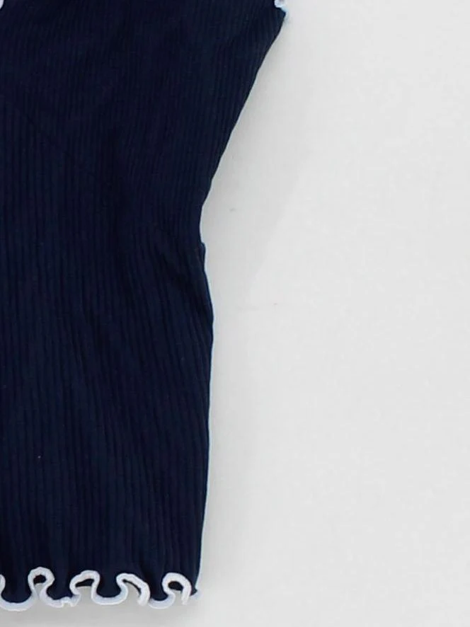 Free People Women's T-Shirt S Blue Nylon with Spandex Sleeveless V-Neck Camisole - Image 4