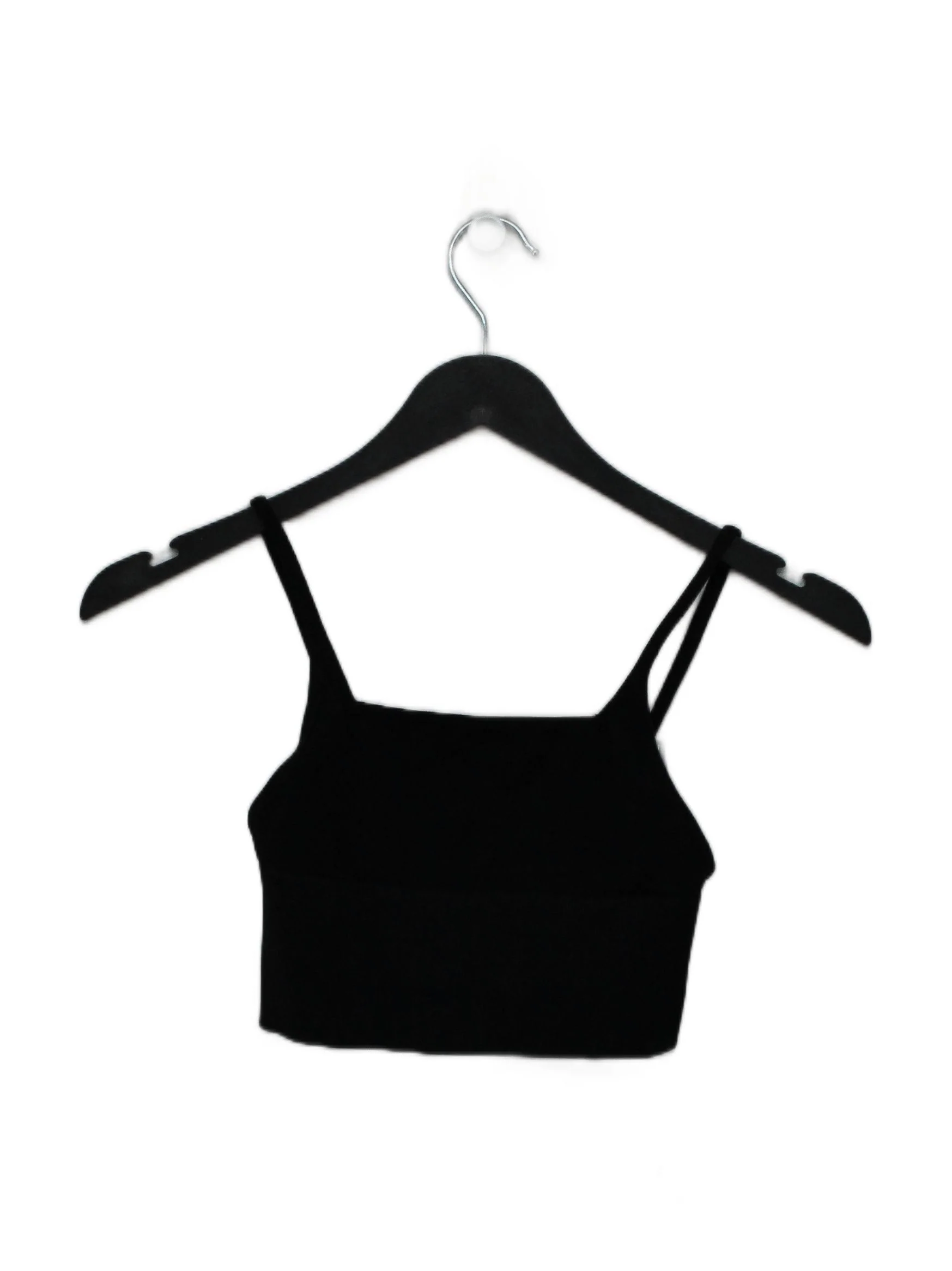 Free People Women's Top XS Black Nylon with Spandex Cropped