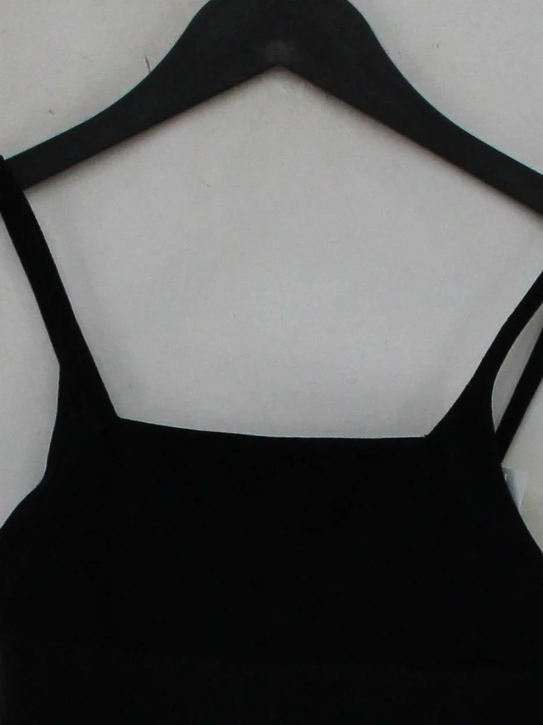 Free People Women's Top XS Black Nylon with Spandex Cropped - Image 3