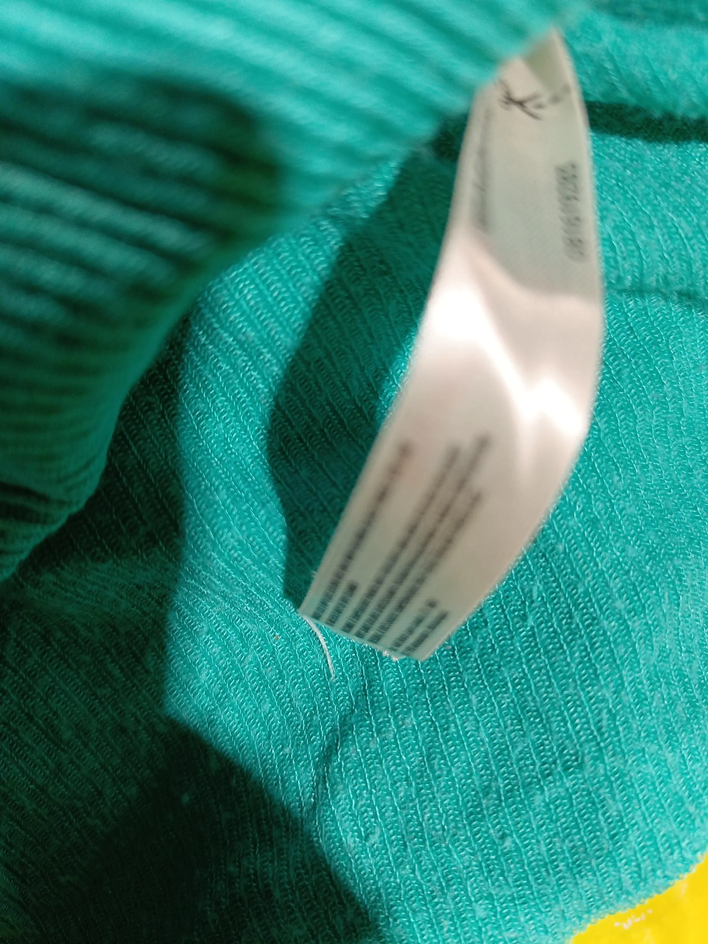 Free People Women's Top XS Green 100% Other Long Sleeve V-Neck Basic - Image 6