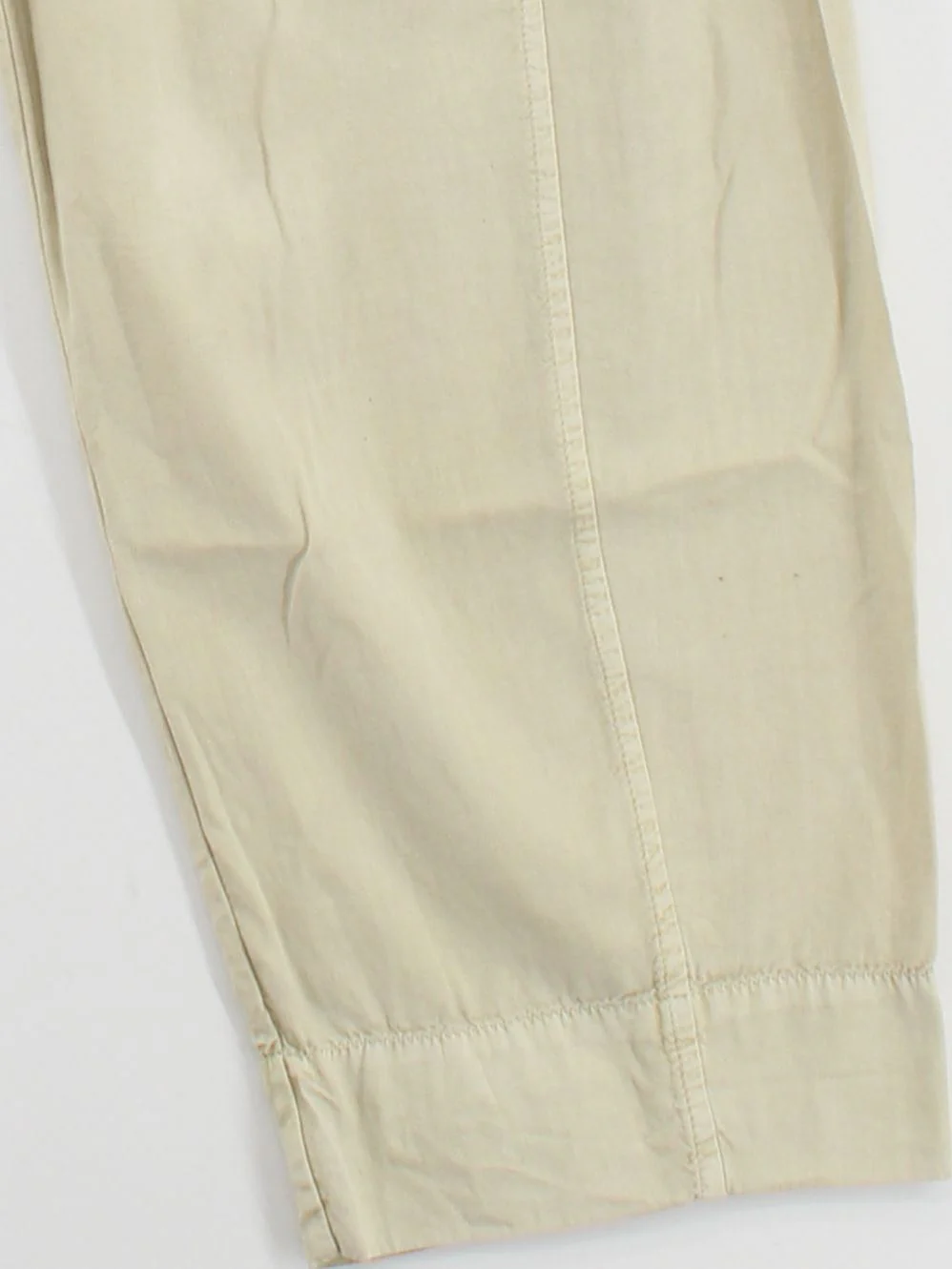 Free People Women's Trousers S Cream Cotton with Rayon Wide-Leg Cropped - Image 4