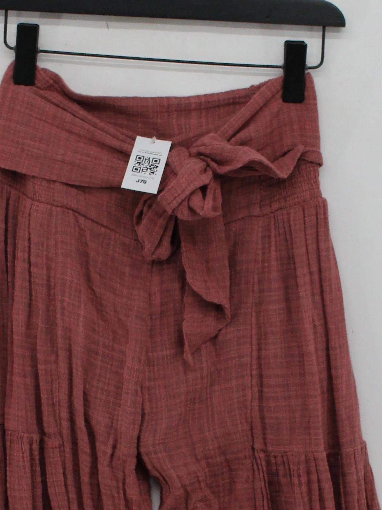 Free People Women's Trousers S Red 100% Other Wide-Leg Chino - Image 3