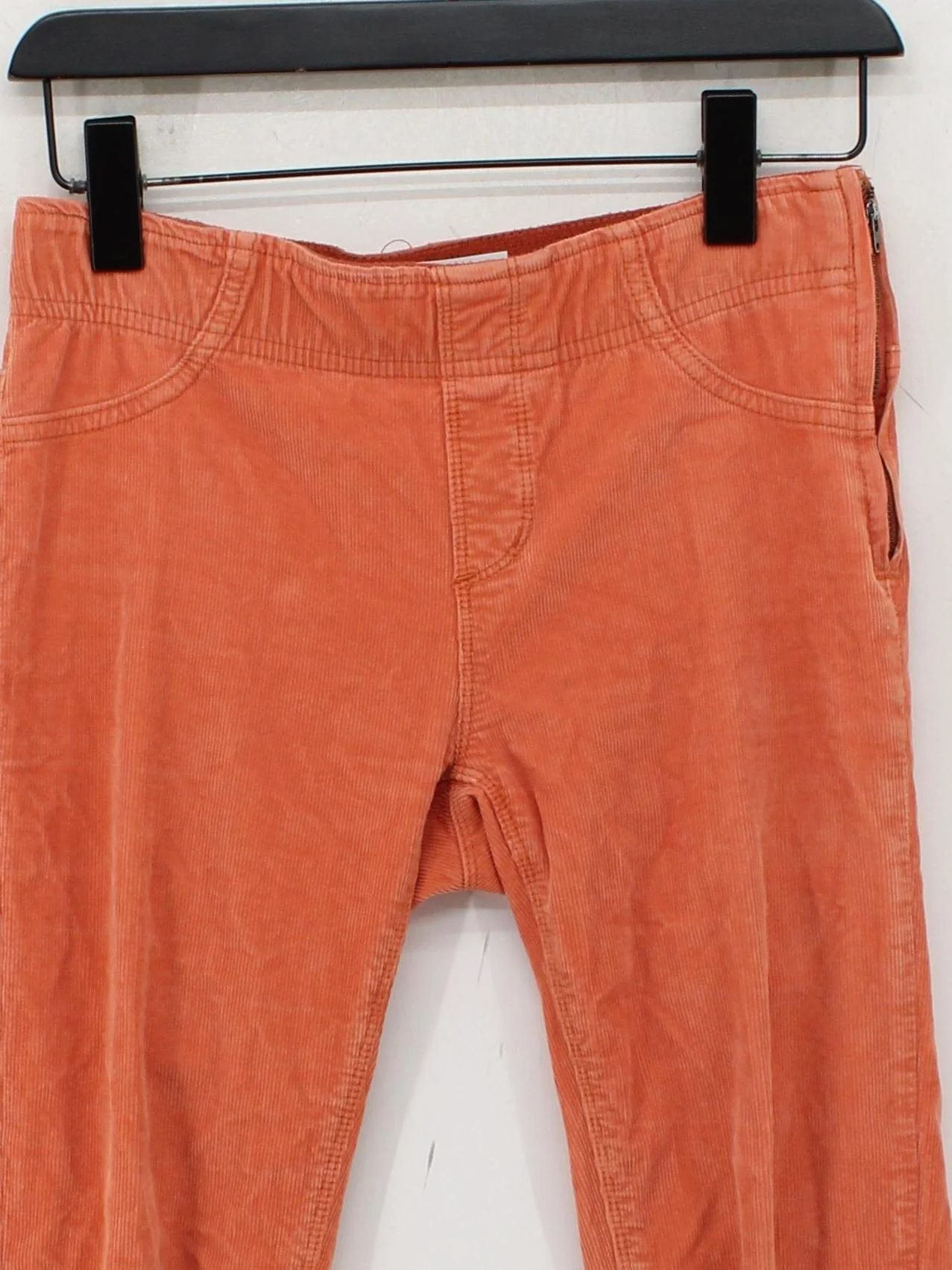 Free People Women's Trousers W 25 in Orange 100% Cotton Flared Chino - Image 3