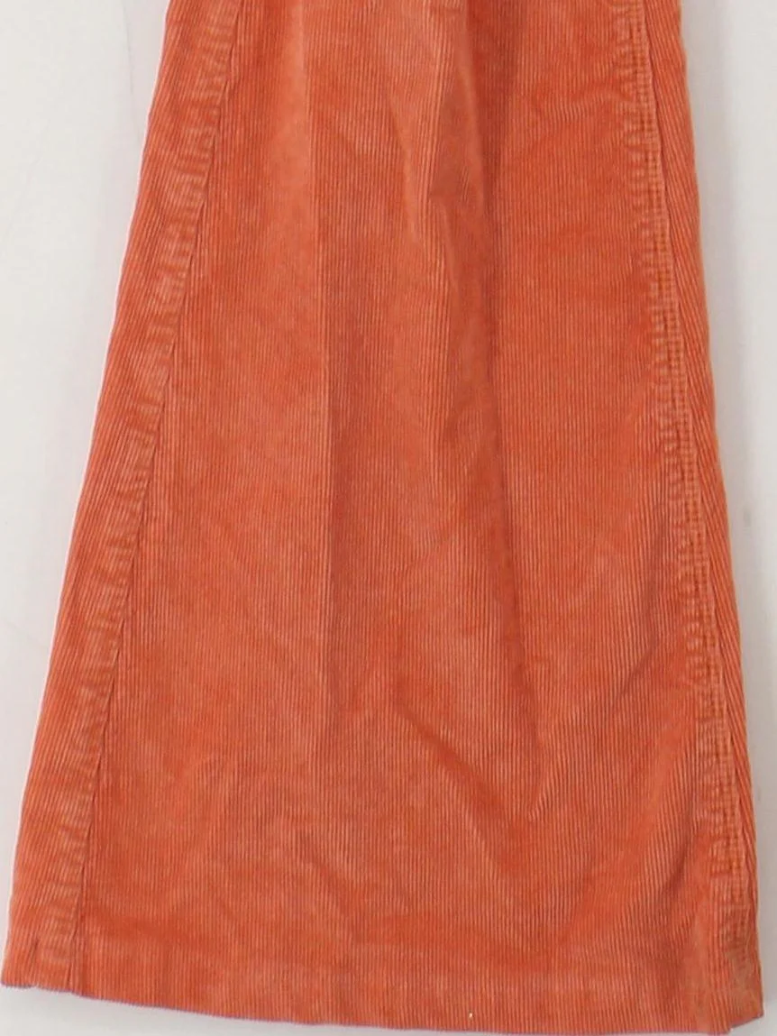 Free People Women's Trousers W 25 in Orange 100% Cotton Flared Chino - Image 4