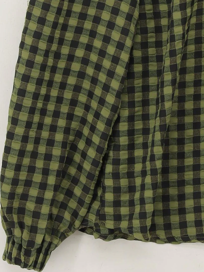 Free/ Quent Women's Blouse M Green 100% Polyester Basic - Image 4