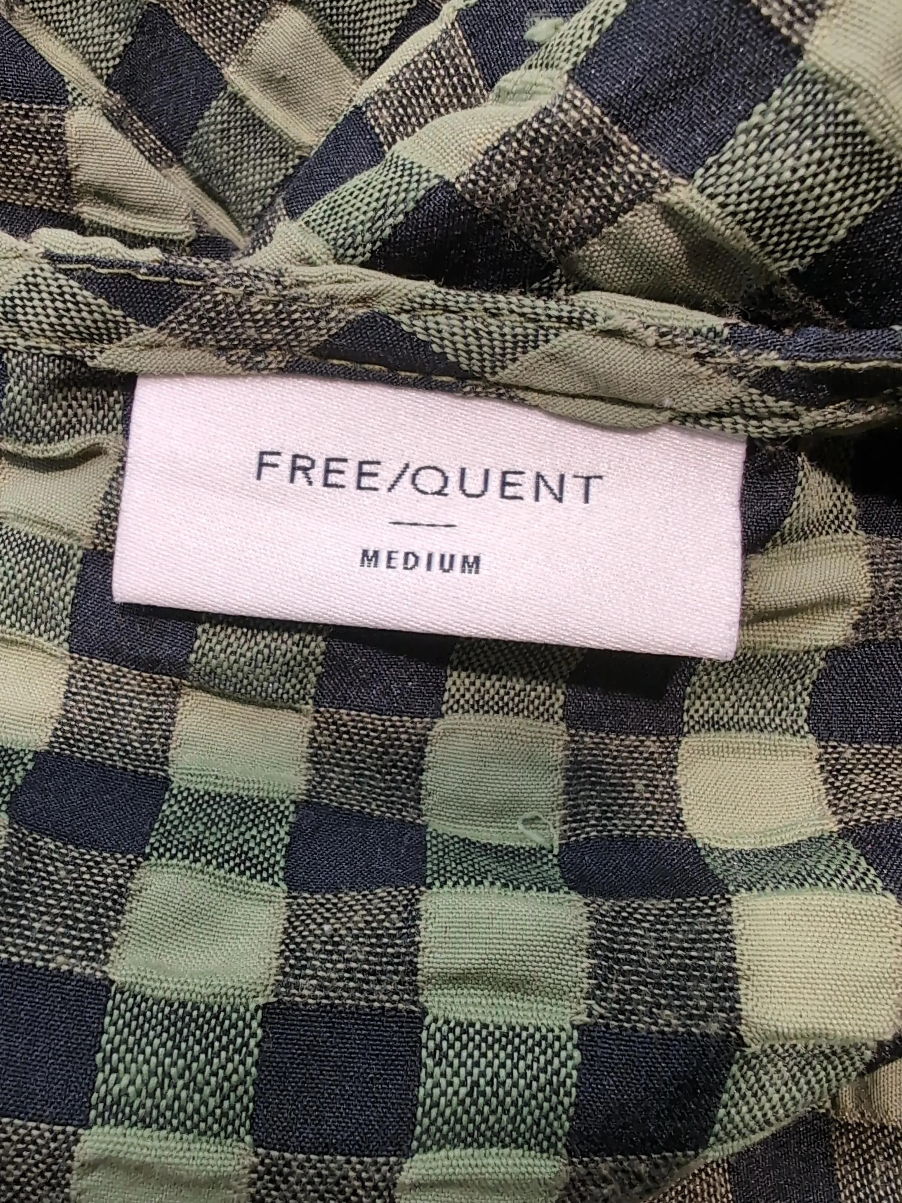 Free/ Quent Women's Blouse M Green 100% Polyester Basic - Image 5