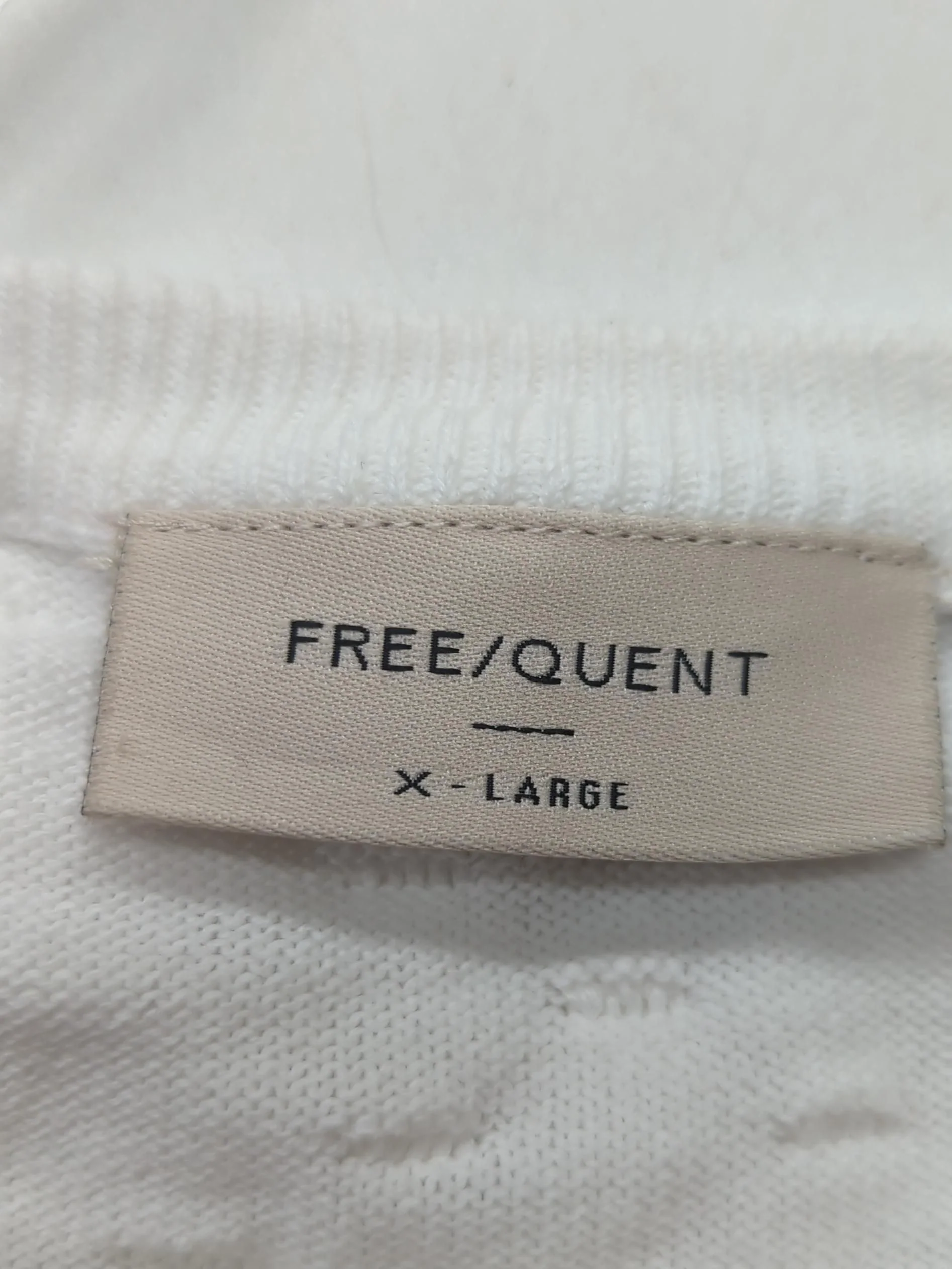Free/ Quent Women's Jumper XL White 100% Other Round Neck Pullover - Image 5