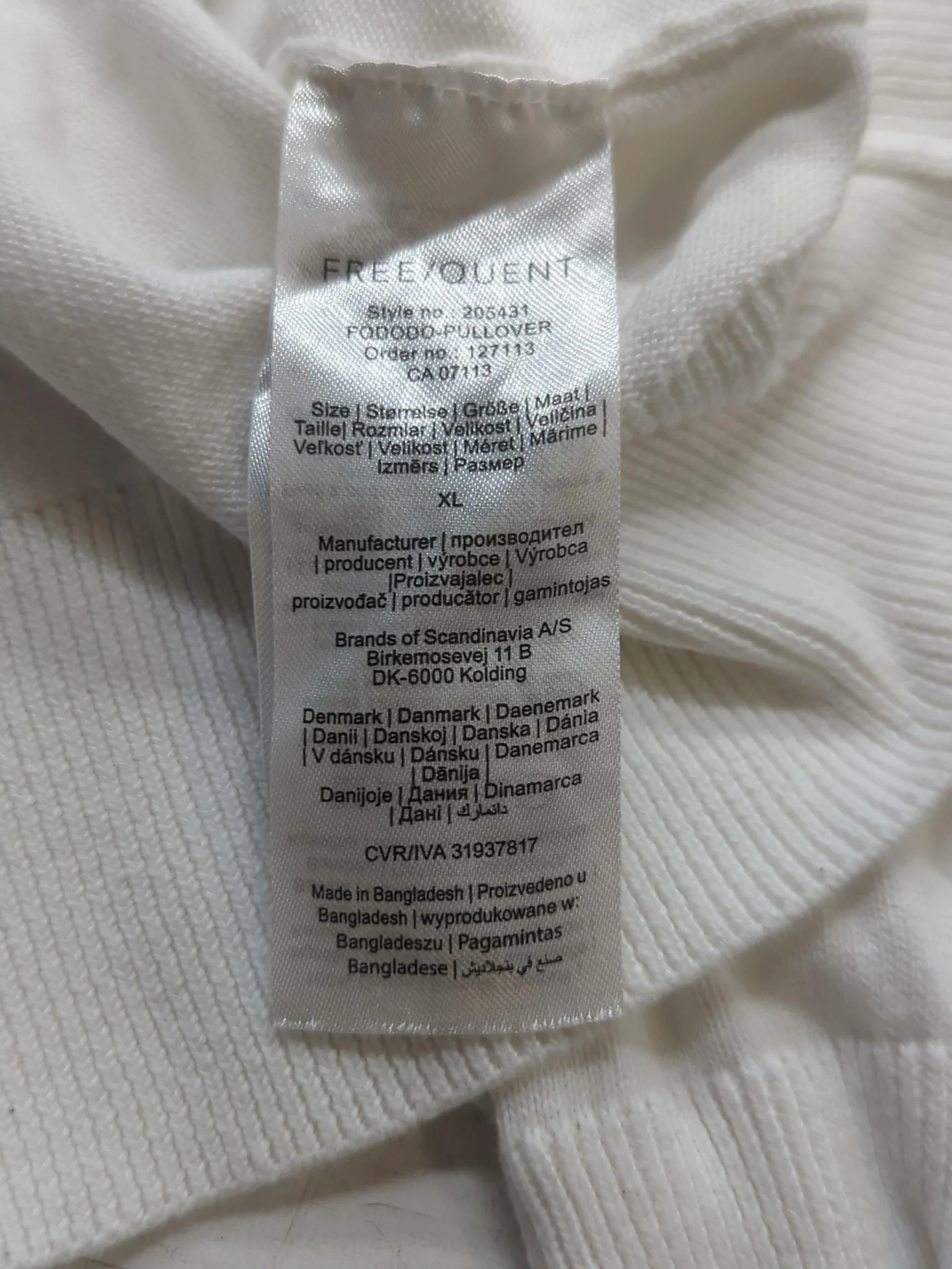 Free/ Quent Women's Jumper XL White 100% Other Round Neck Pullover - Image 6