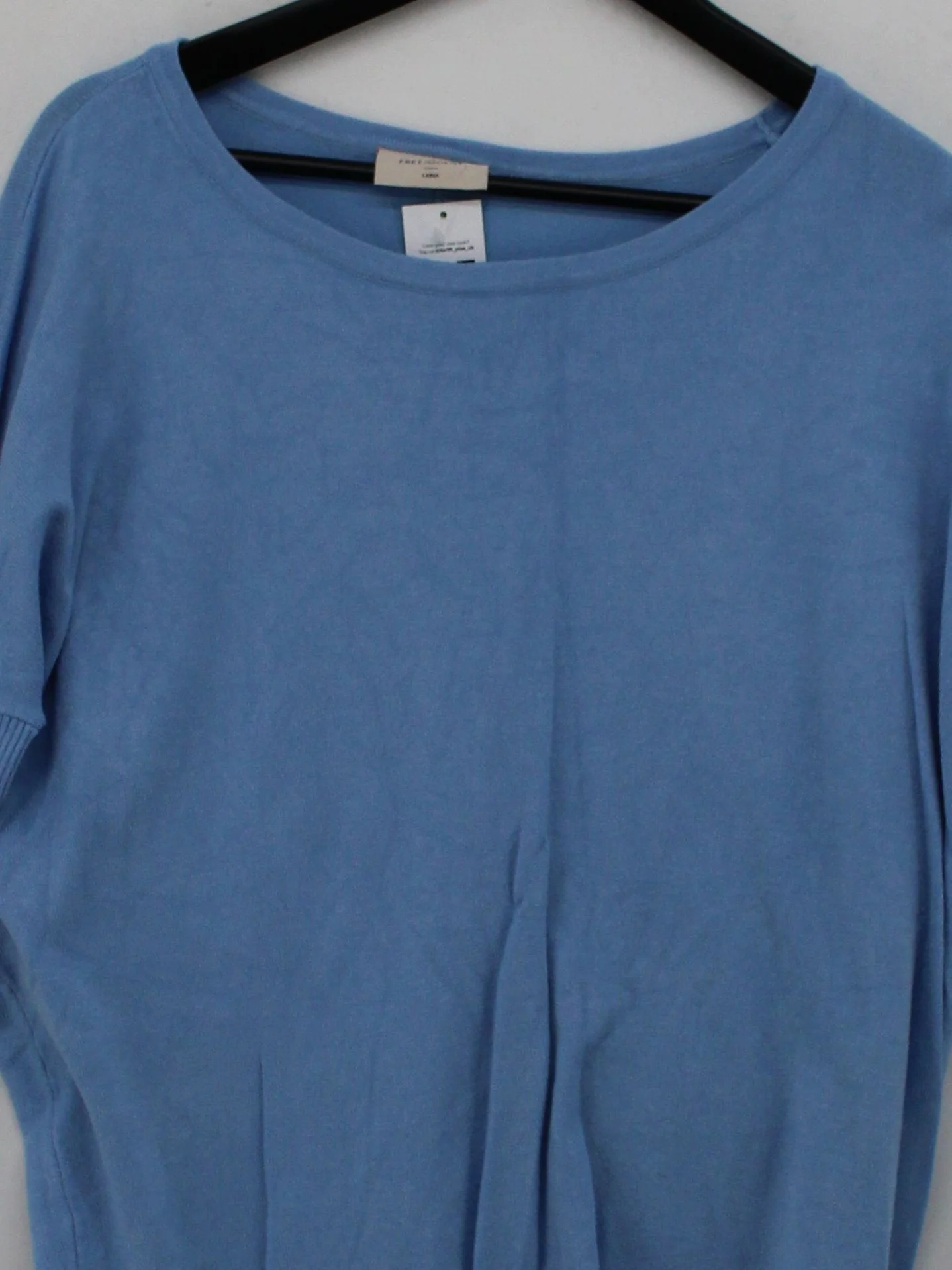 Free/ Quent Women's Top L Blue Viscose with Polyamide Jersey - Image 3