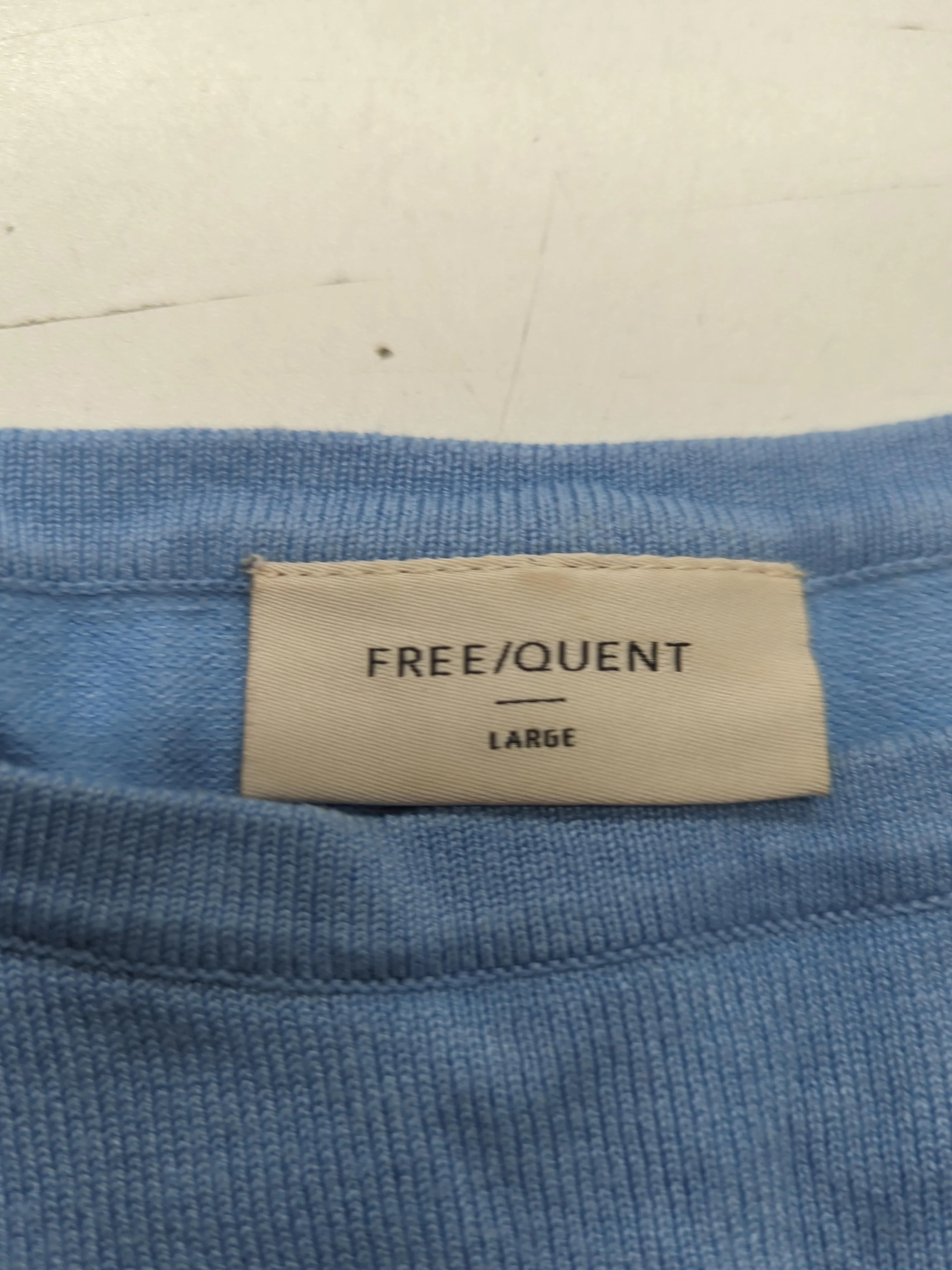 Free/ Quent Women's Top L Blue Viscose with Polyamide Jersey - Image 5