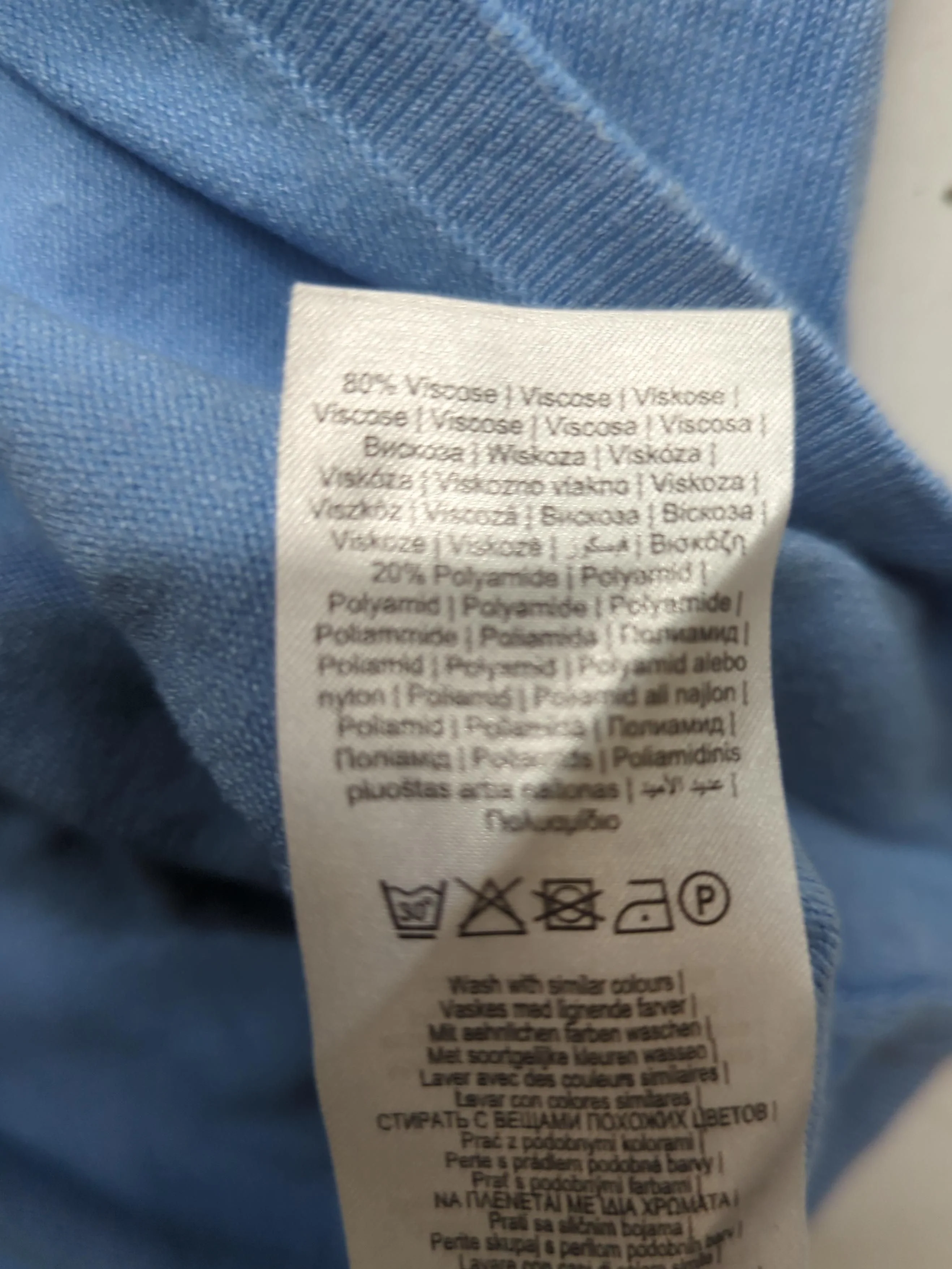 Free/ Quent Women's Top L Blue Viscose with Polyamide Jersey - Image 6