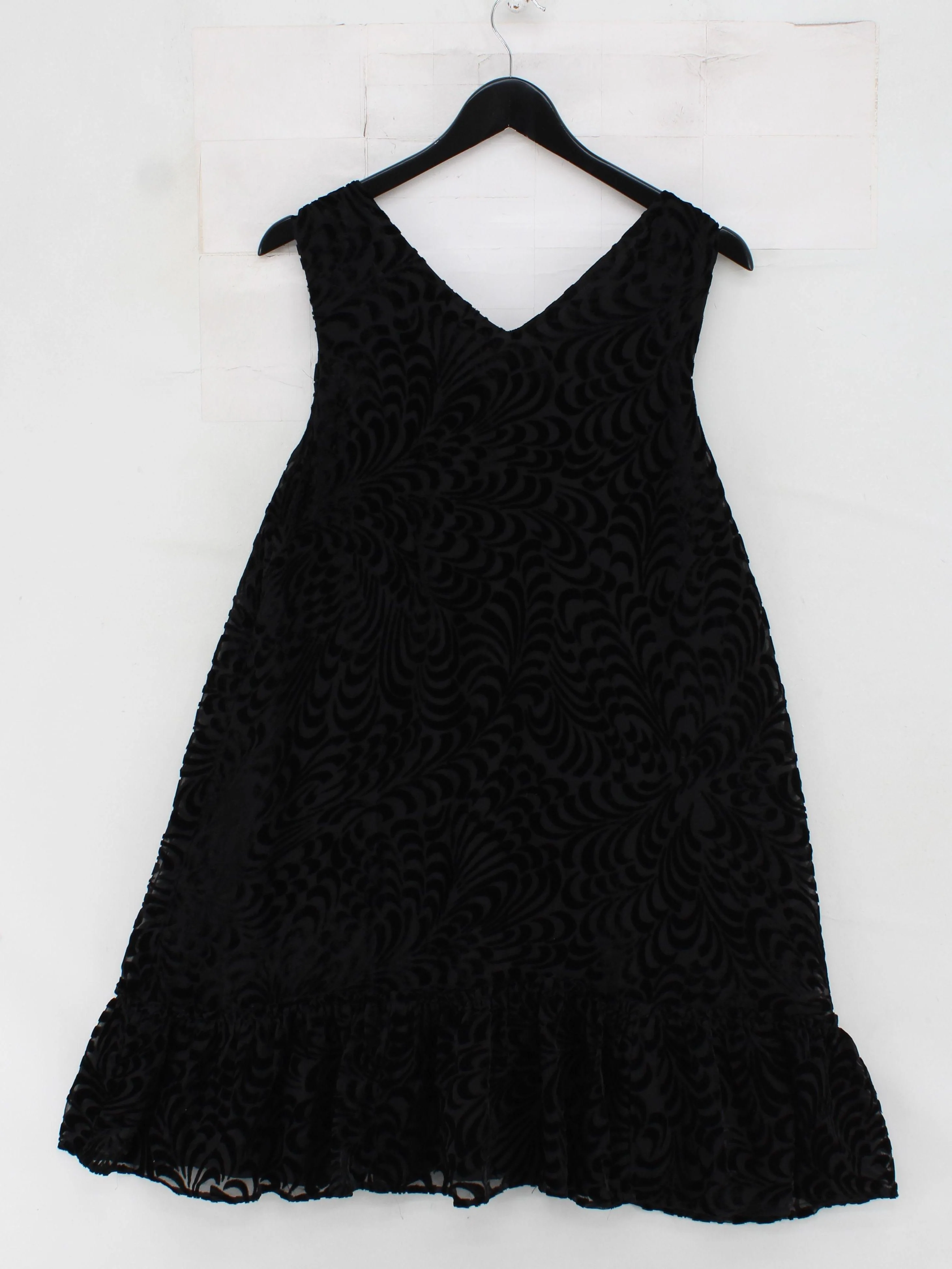 French Connection A-Line Mini Dress L in Black - Image 2
