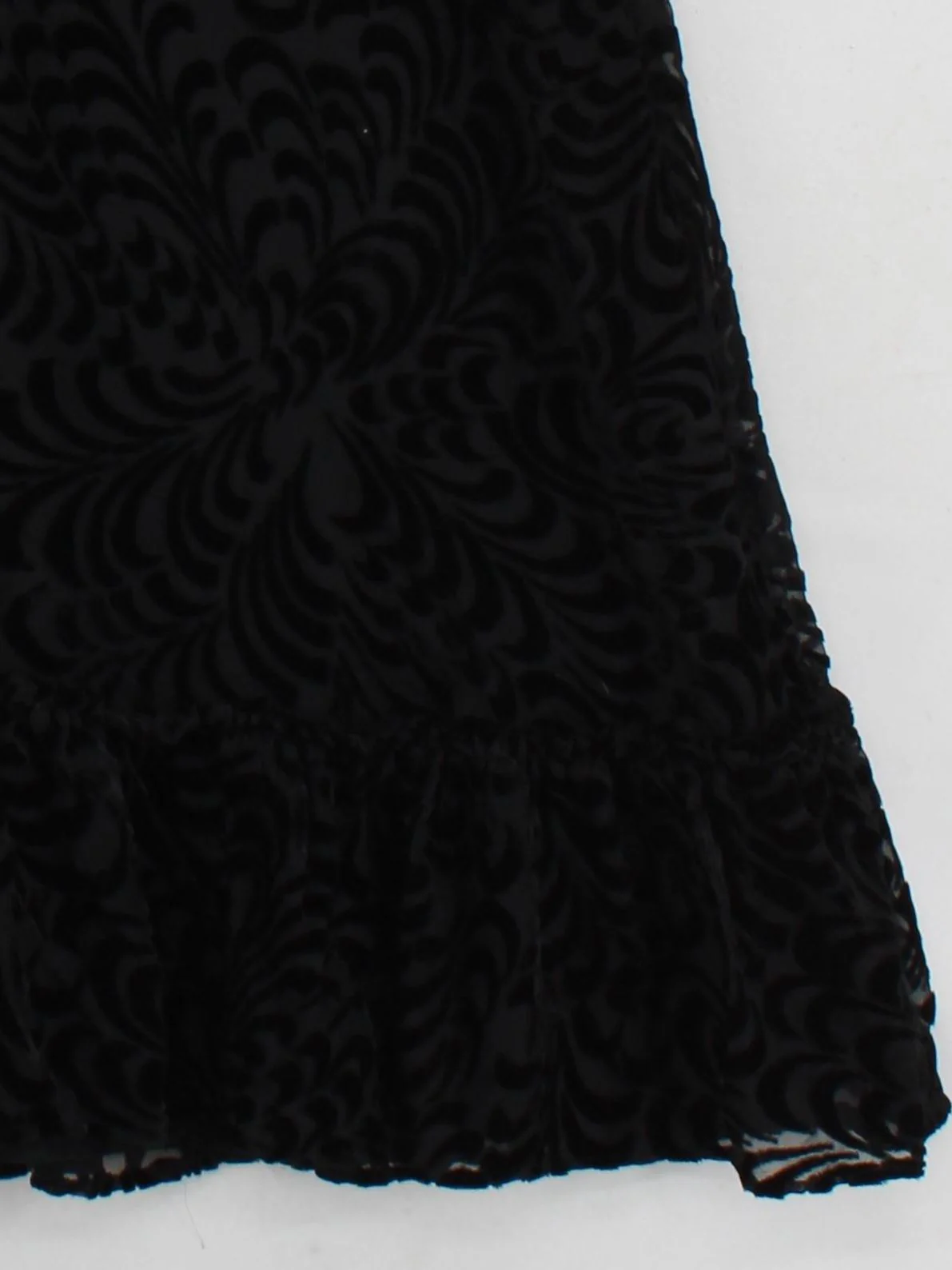 French Connection A-Line Mini Dress L in Black - Image 4