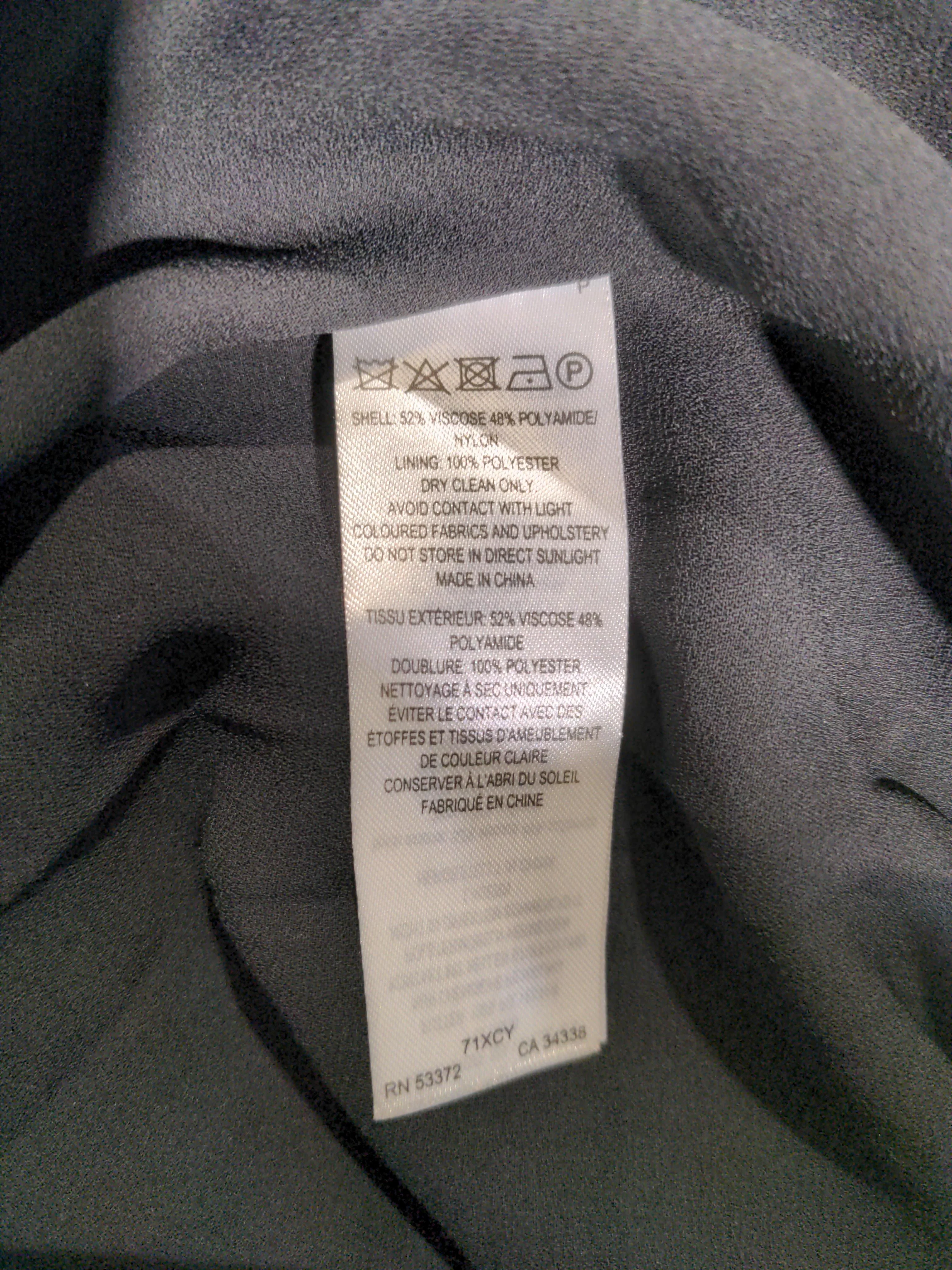 French Connection A-Line Mini Dress L in Black - Image 6