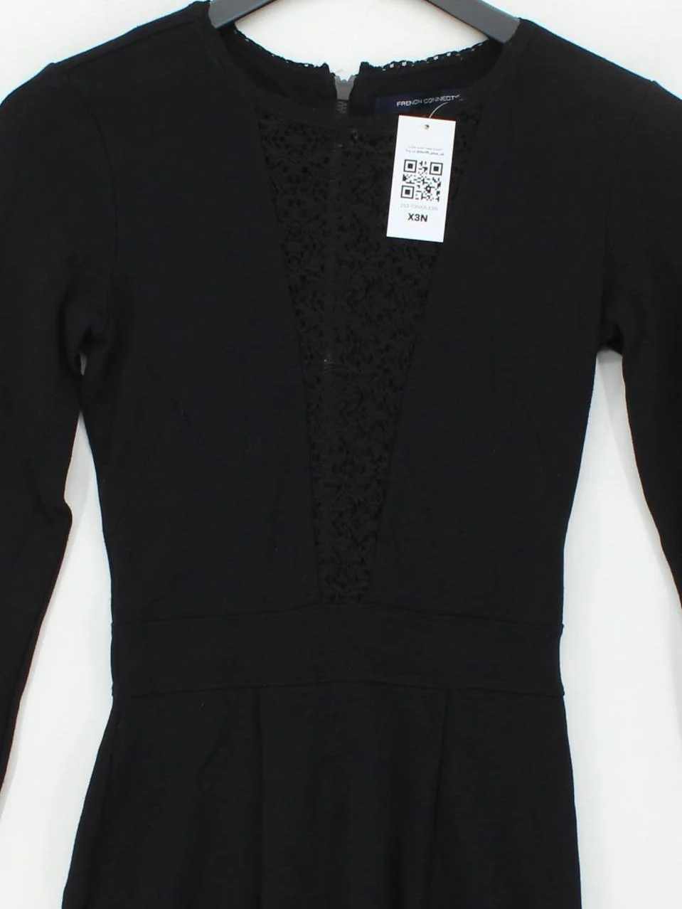 French Connection Bodycon Mini Dress UK10 in Black - Image 3