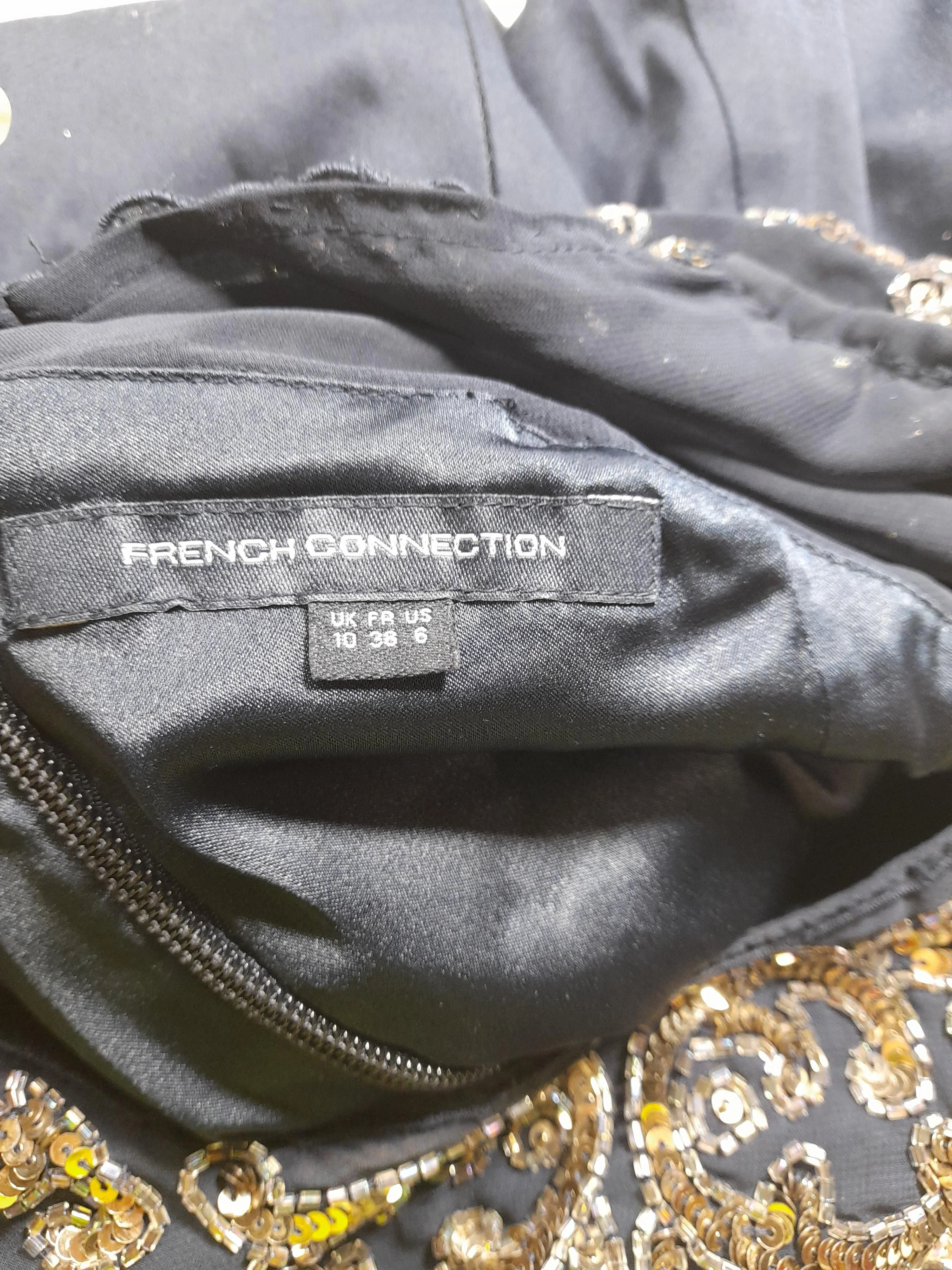 French Connection Bodycon Mini Dress UK10 in Blue - Image 5