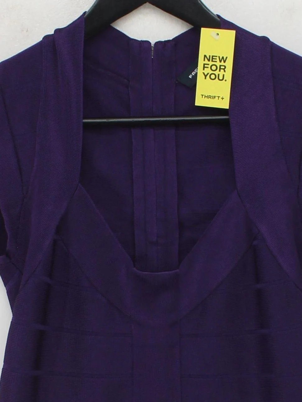 French Connection Bodycon Mini Dress UK10 in Purple - Image 3