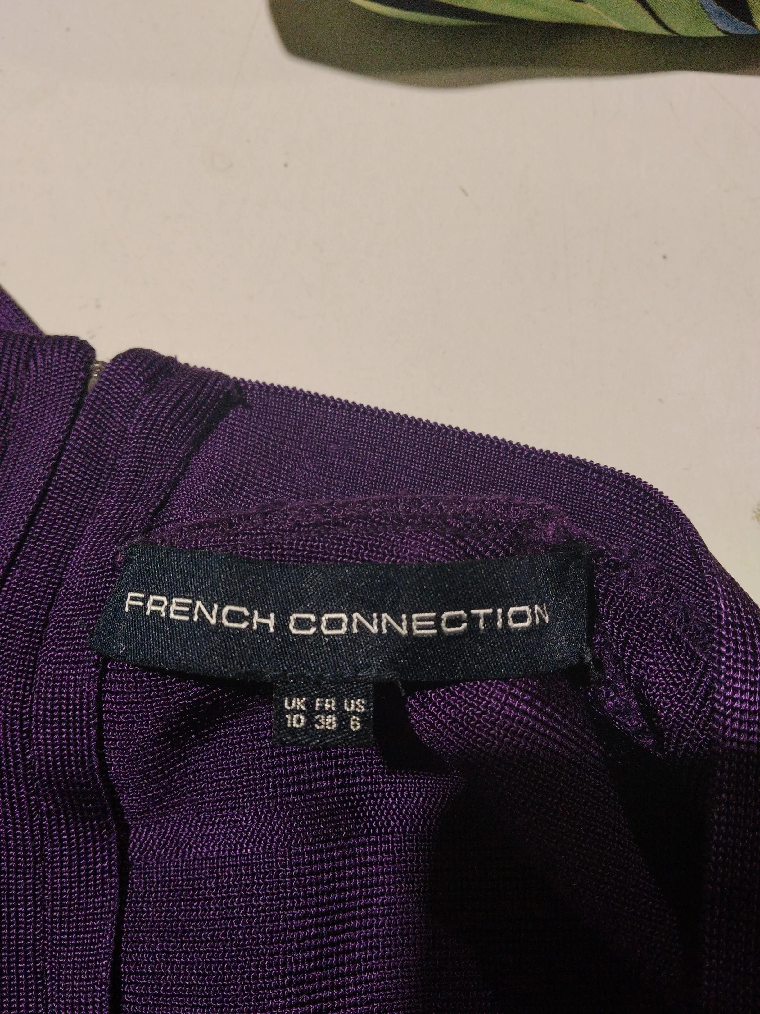 French Connection Bodycon Mini Dress UK10 in Purple - Image 5