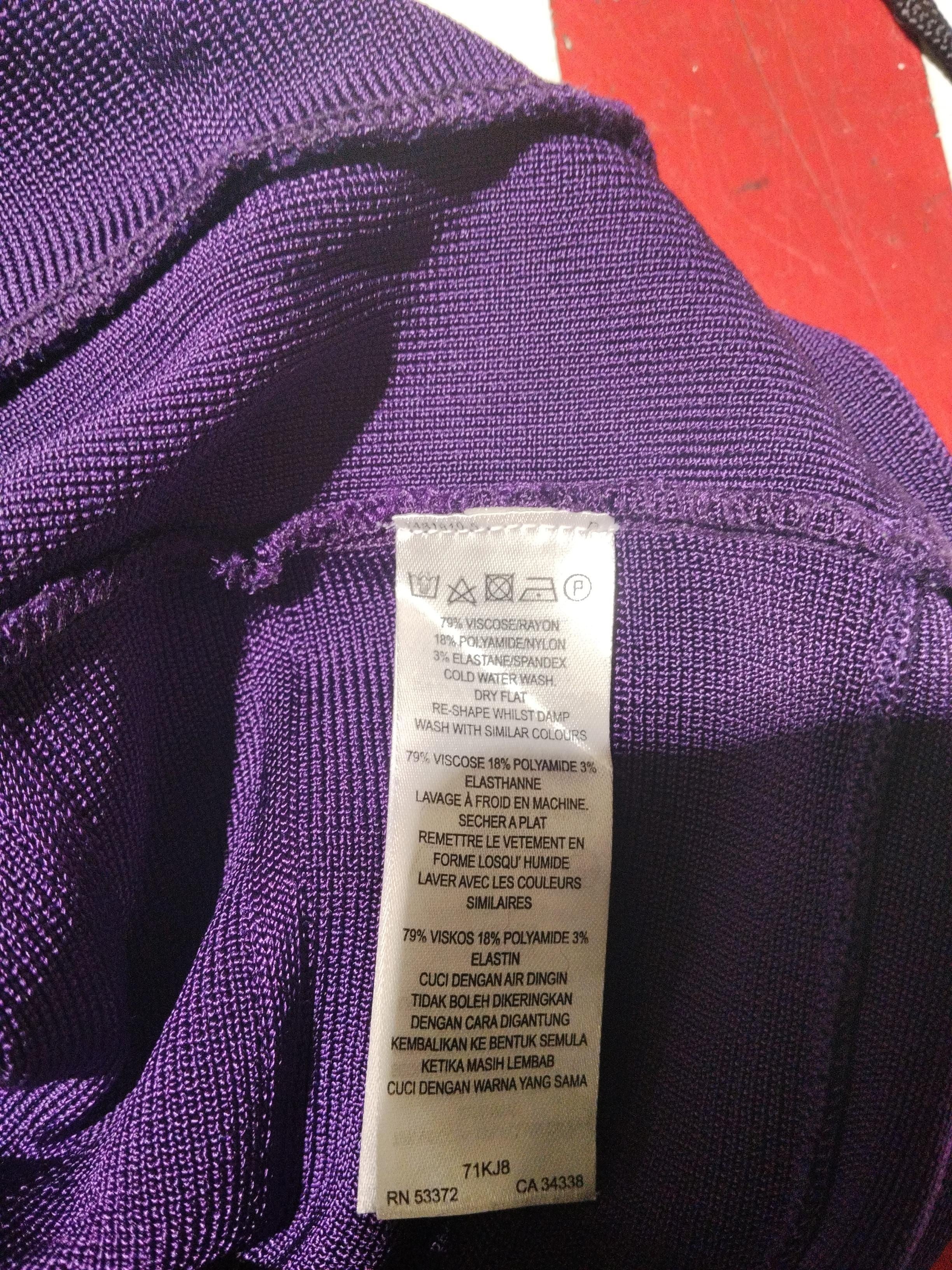 French Connection Bodycon Mini Dress UK10 in Purple - Image 6