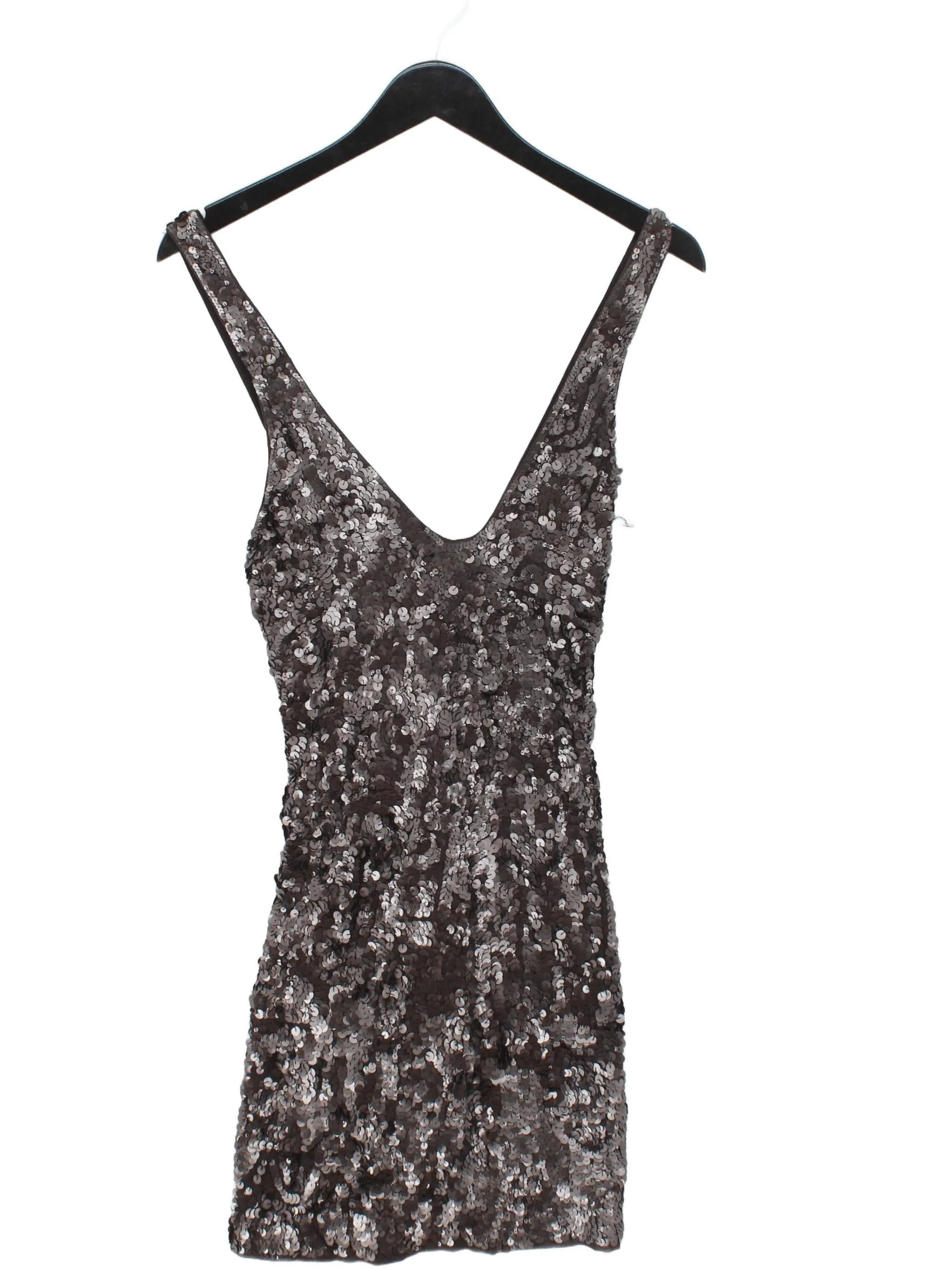 French Connection Bodycon Mini Dress UK12 in Brown