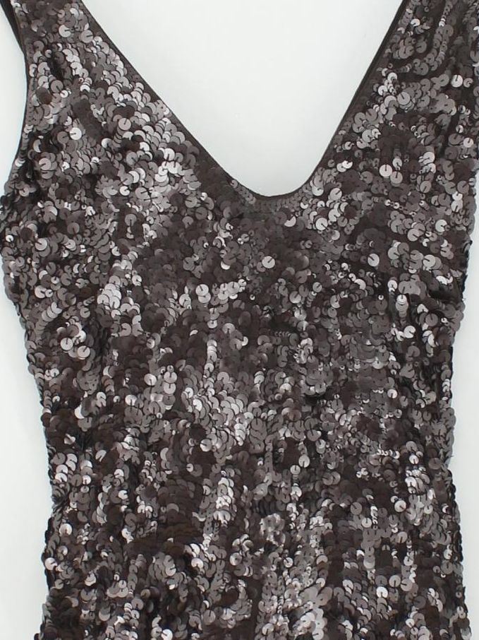French Connection Bodycon Mini Dress UK12 in Brown - Image 3