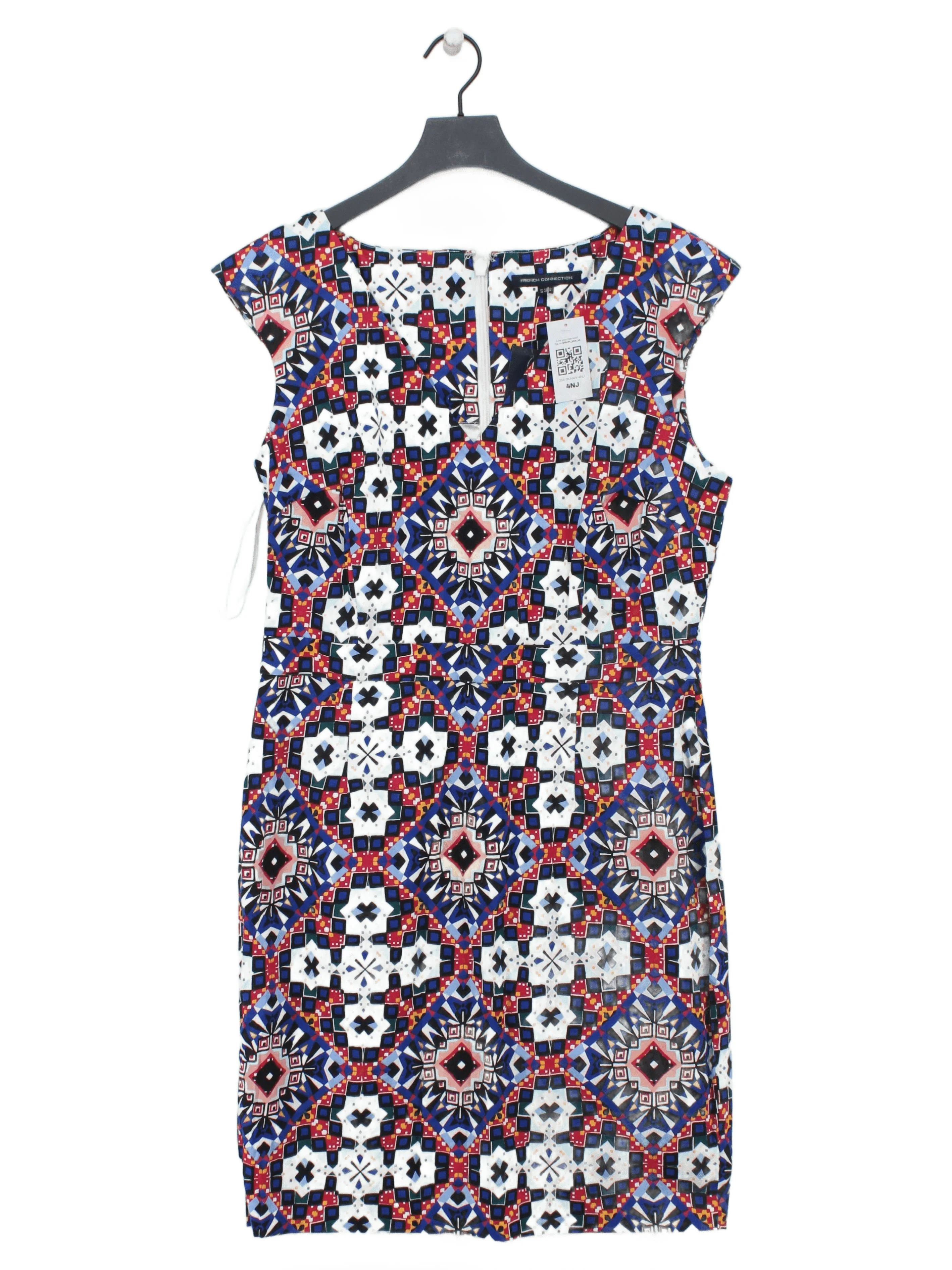 French Connection Bodycon Mini Dress UK18 in Multi