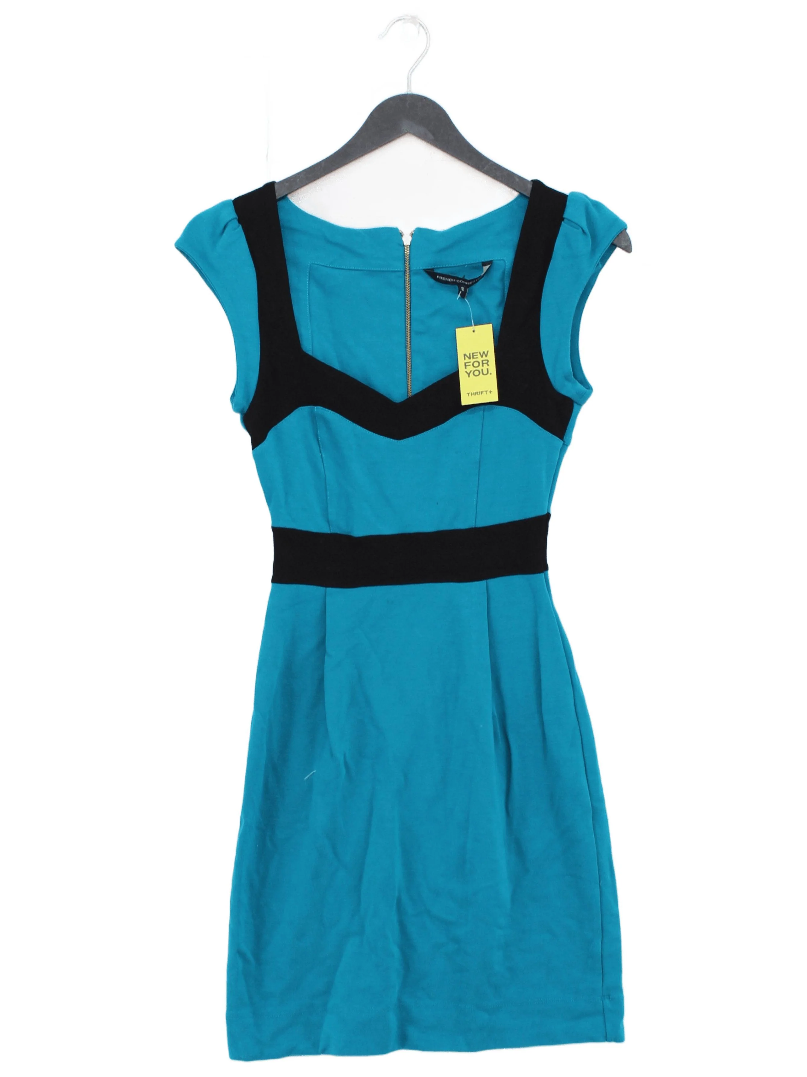 French Connection Bodycon Mini Dress UK8 in Blue