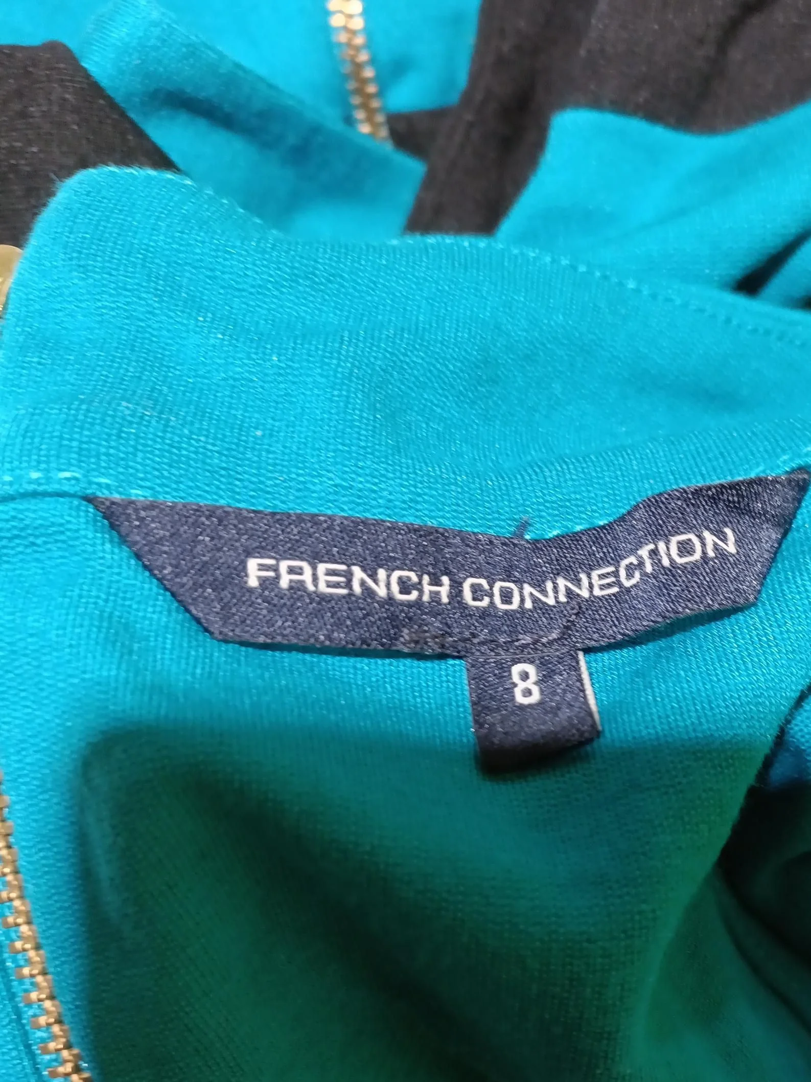 French Connection Bodycon Mini Dress UK8 in Blue - Image 6