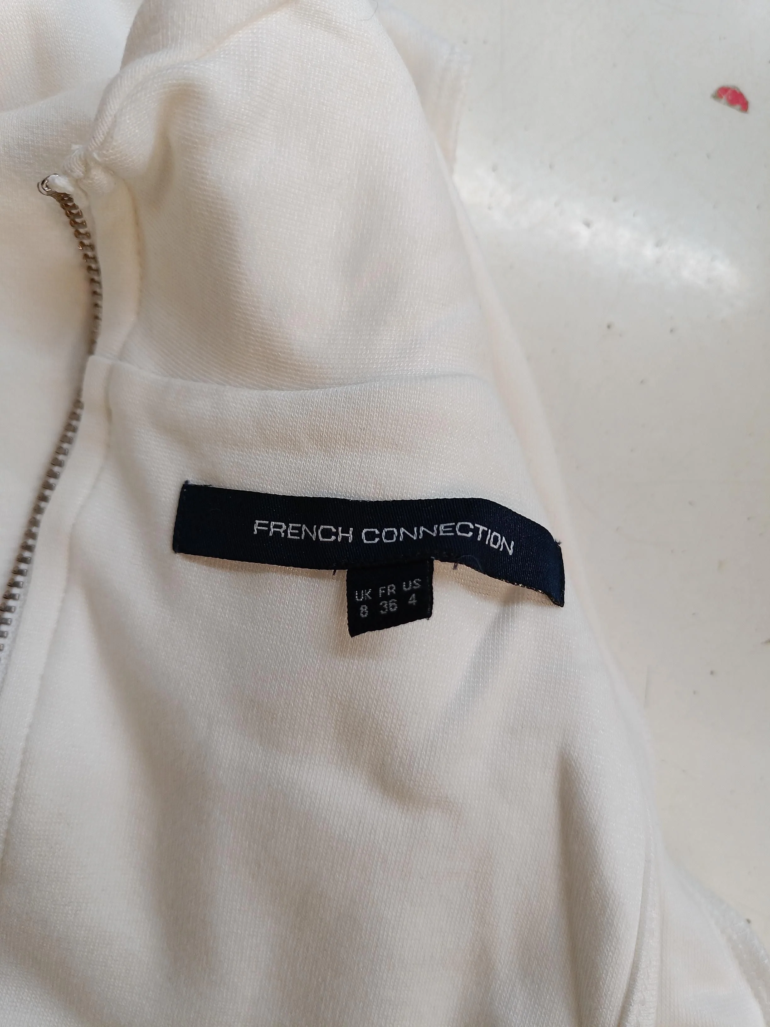 French Connection Bodycon Mini Dress UK8 in White - Image 5