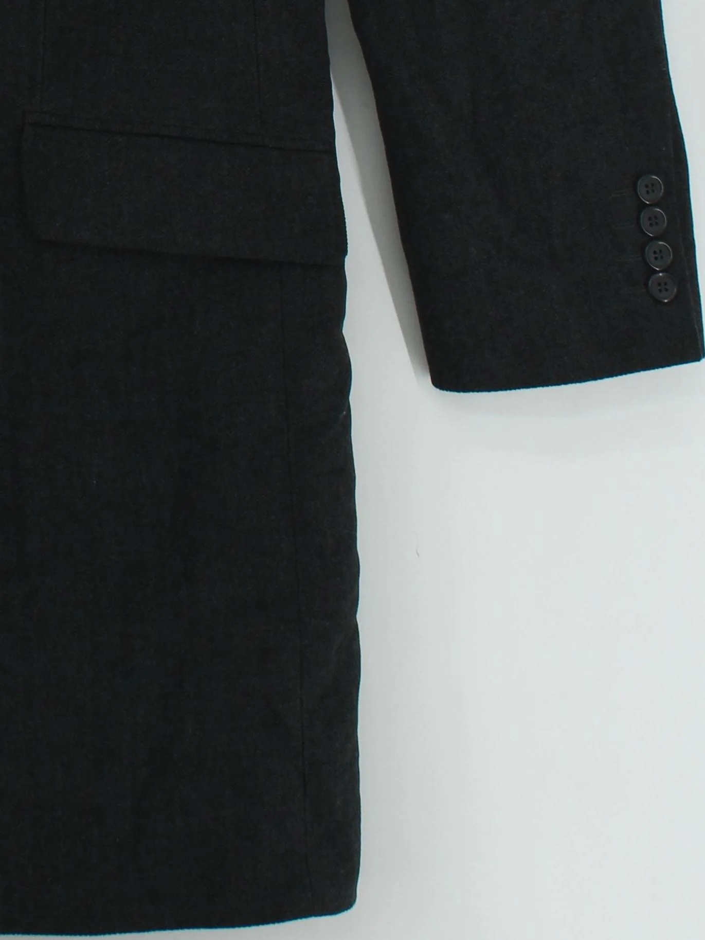 French Connection Men's Coat Chest: 38 in Grey Cotton - Image 4