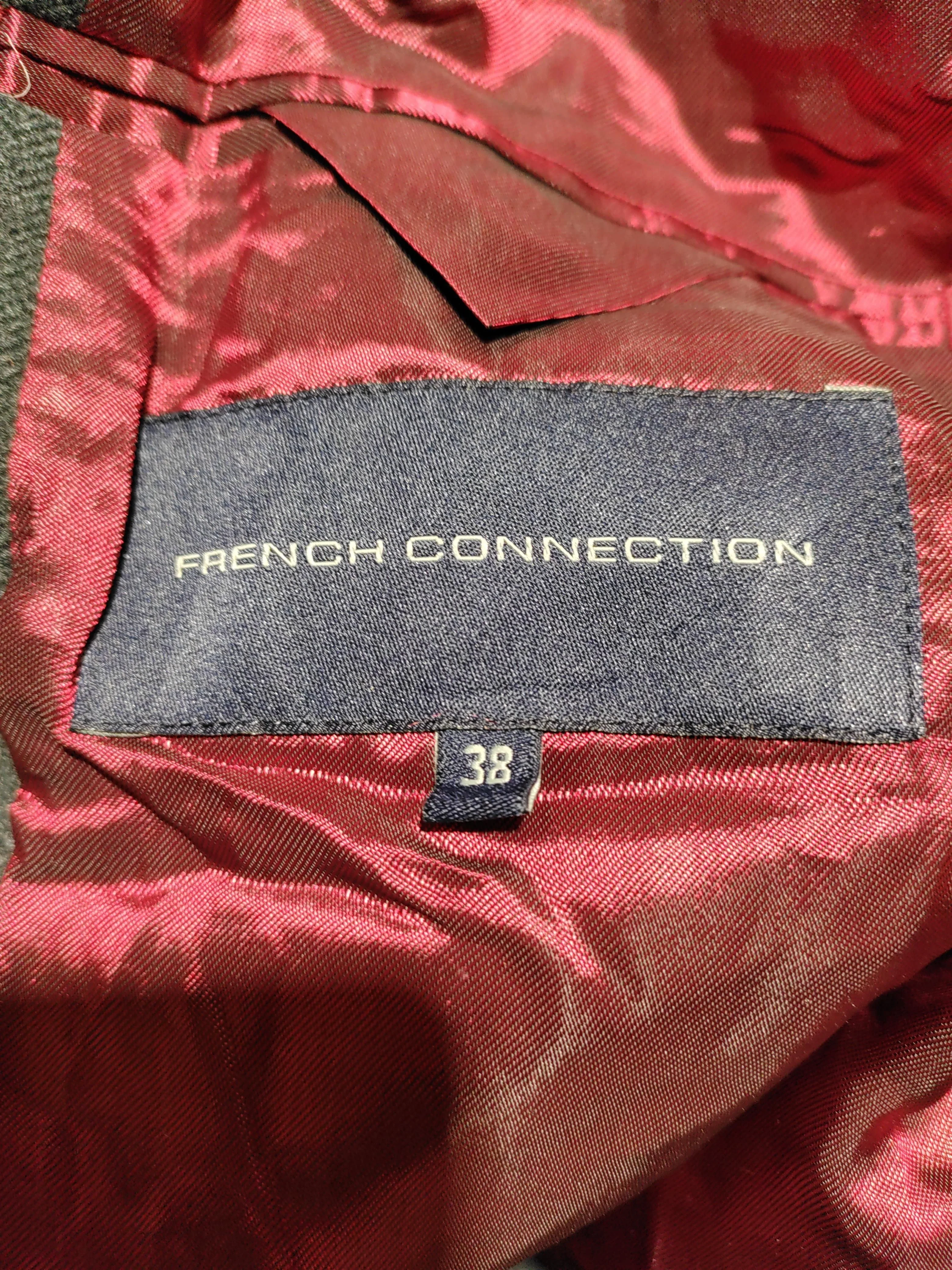 French Connection Men's Coat Chest: 38 in Grey Cotton - Image 5