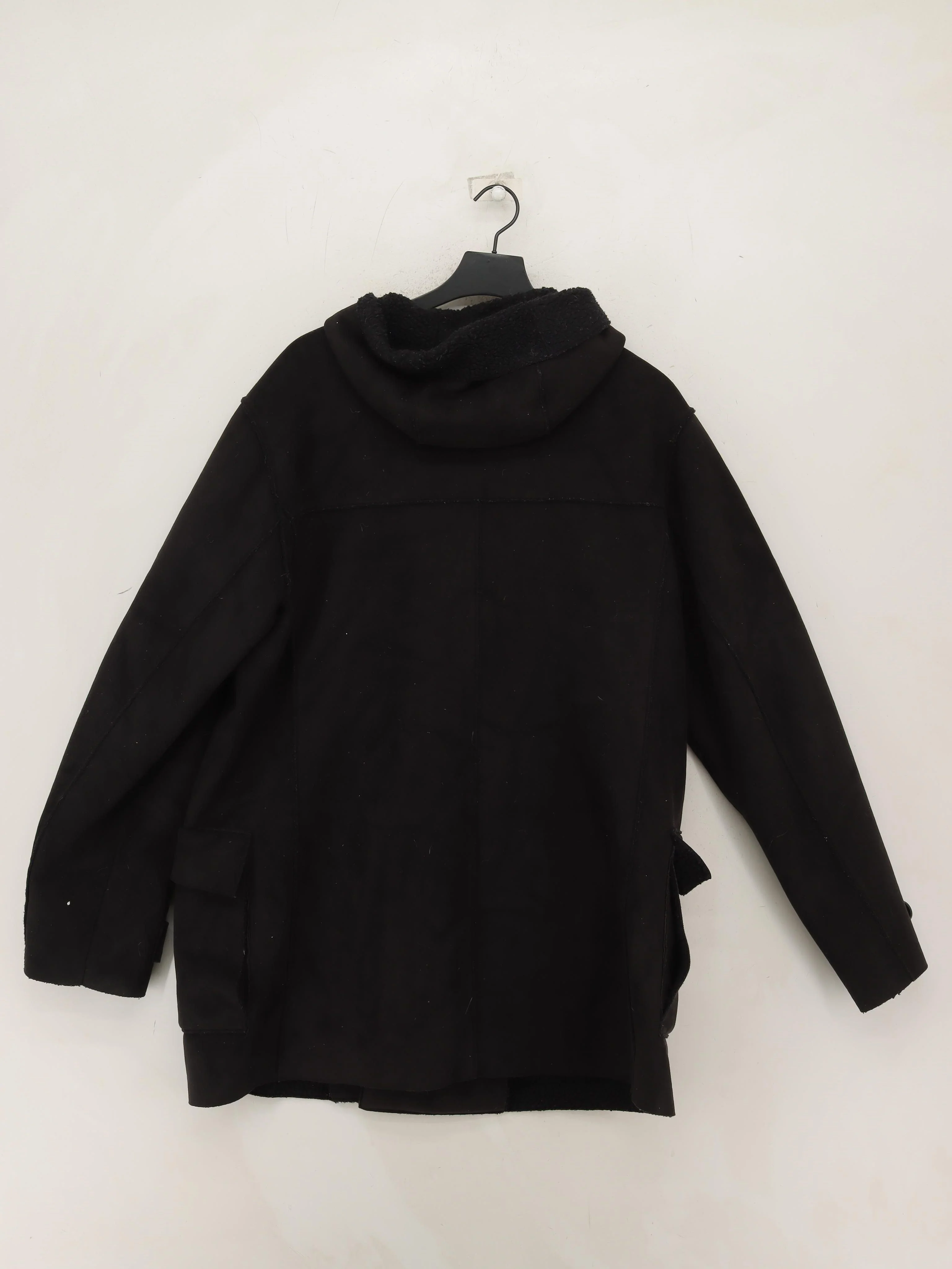 French Connection Men's Coat XL Black Polyester with Acrylic Overcoat - Image 2