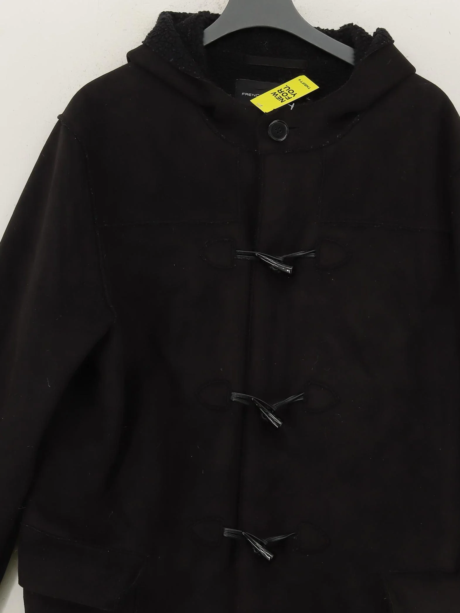French Connection Men's Coat XL Black Polyester with Acrylic Overcoat - Image 3