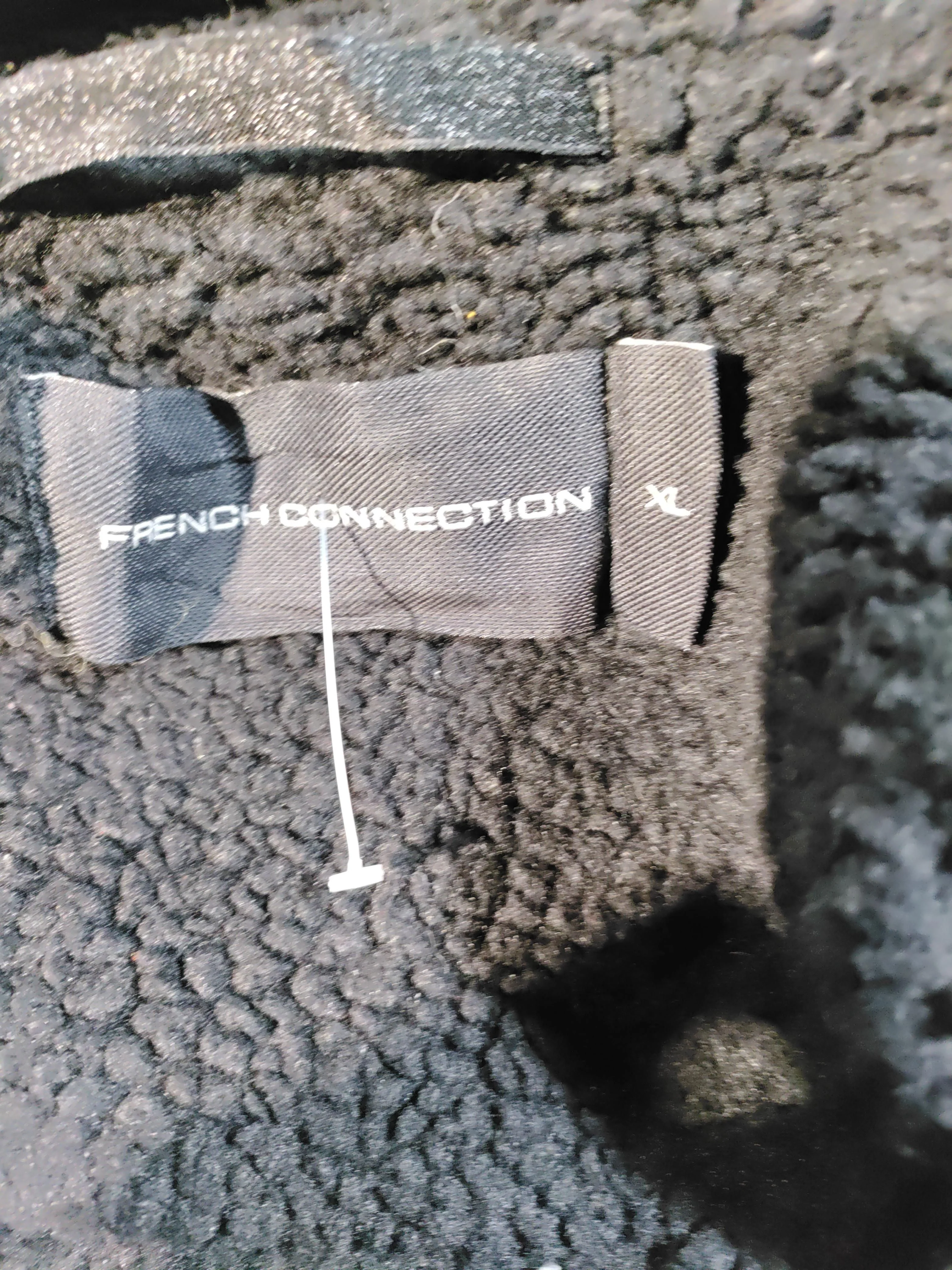 French Connection Men's Coat XL Black Polyester with Acrylic Overcoat - Image 5
