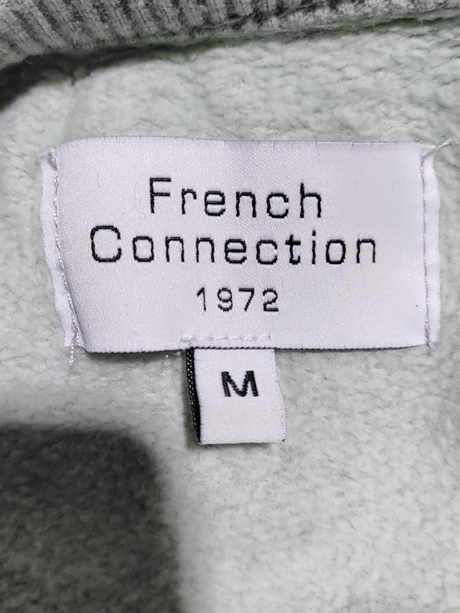 French Connection Men's Hoodie M Grey 100% Cotton Pullover - Image 6
