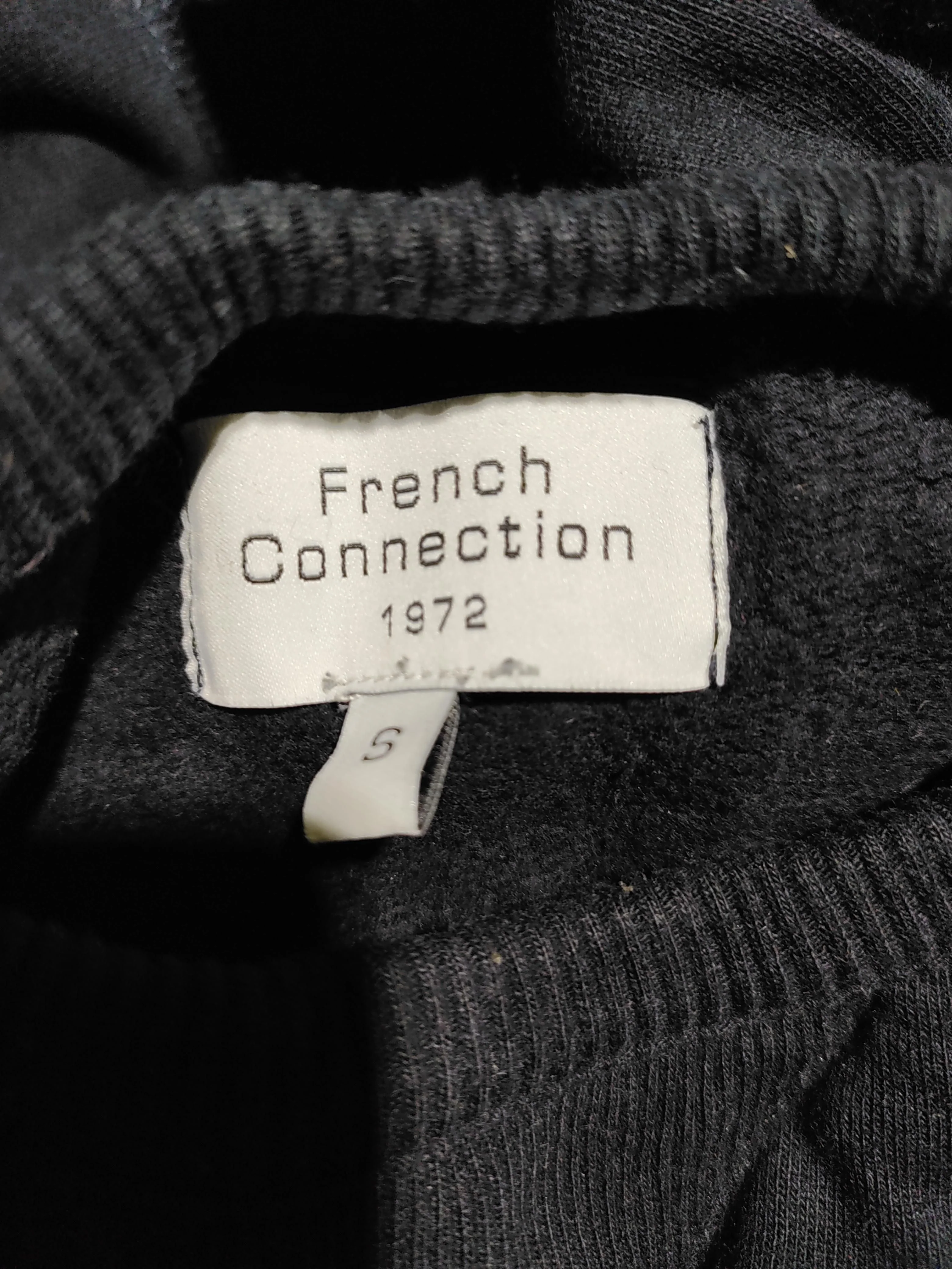 French Connection Men's Hoodie S Black 100% Cotton Pullover - Image 6