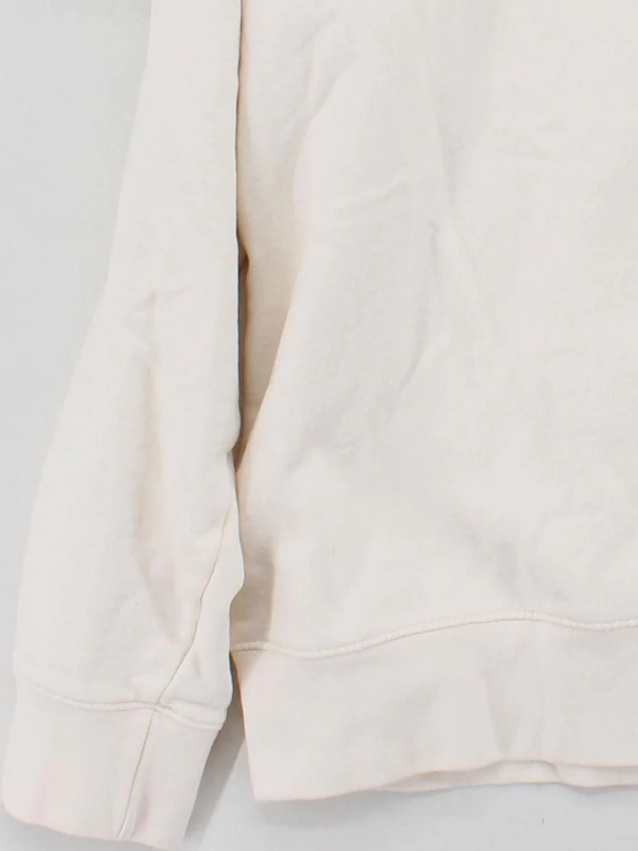 French Connection Men's Hoodie XL Cream Cotton with Polyester Pullover - Image 4