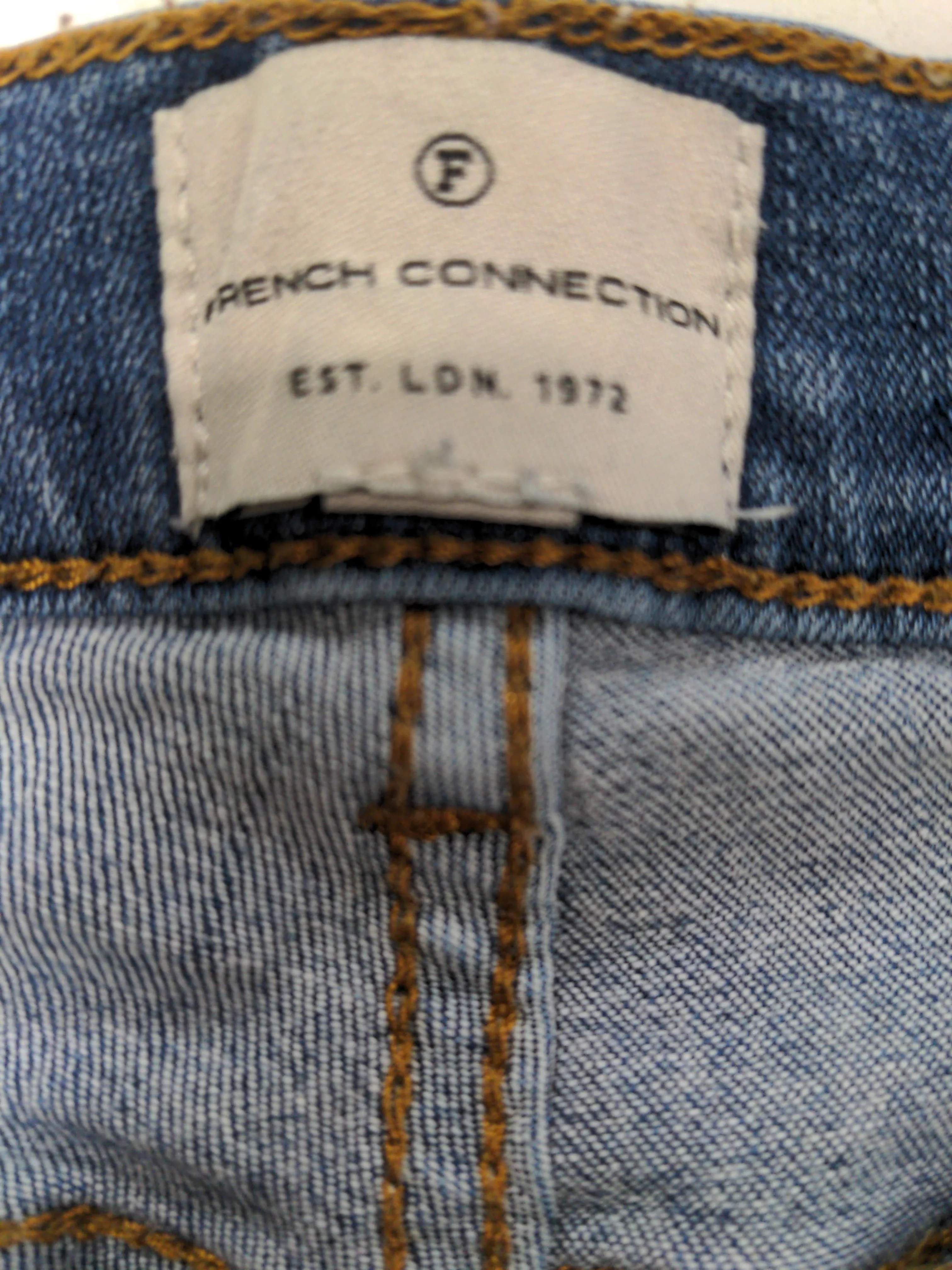 French Connection Men's Jeans S Blue Cotton with Polyester, Elastane Skinny - Image 5
