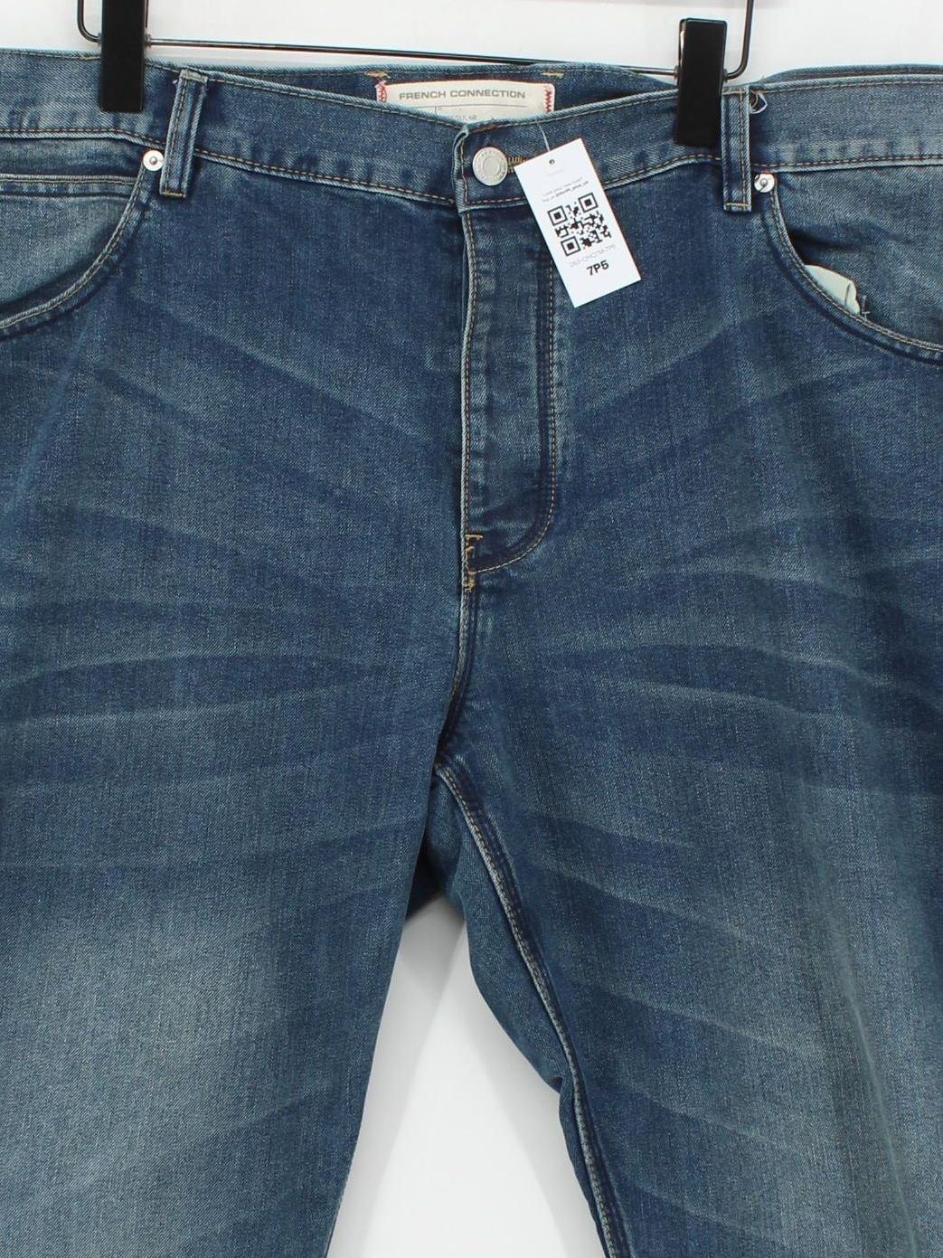 French Connection Men's Jeans W 48 in Blue Cotton with Polyester Straight - Image 3