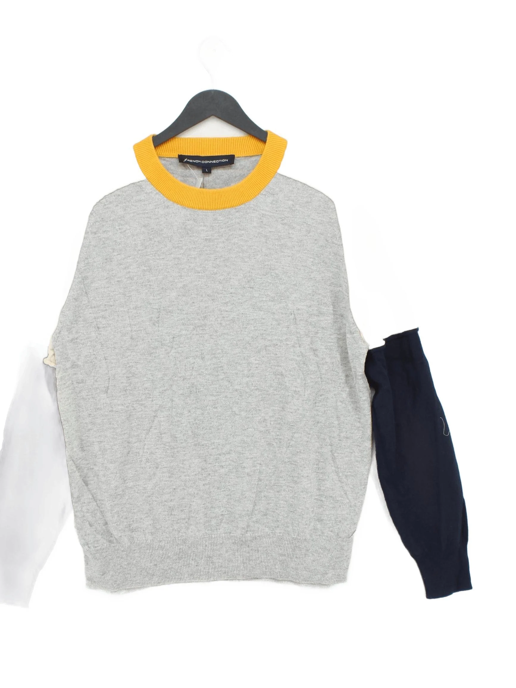 French Connection Men's Jumper L Multi Cotton New with tags