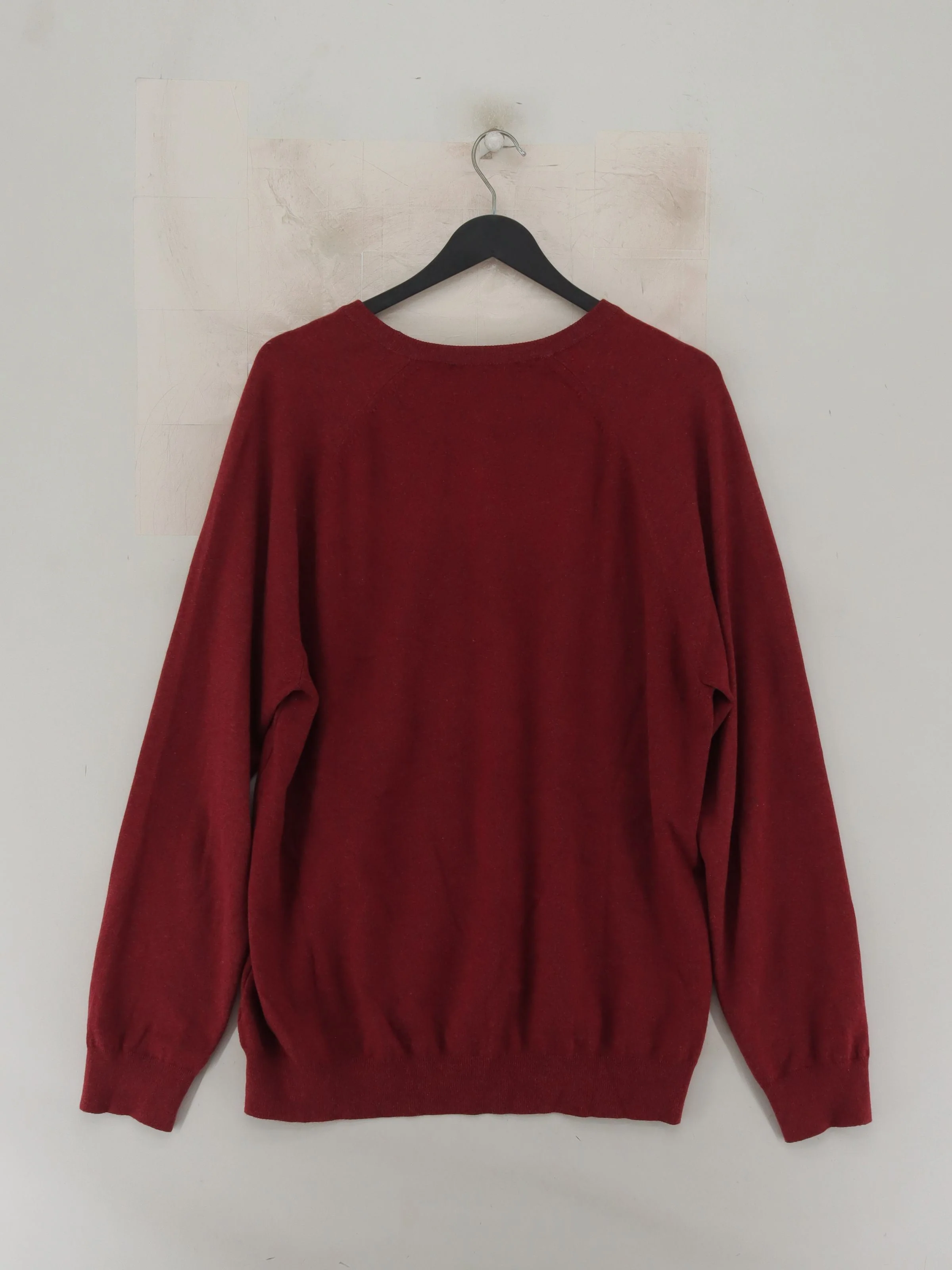 French Connection Men's Jumper L Red Cotton with Polyester, Elastane Pullover - Image 2