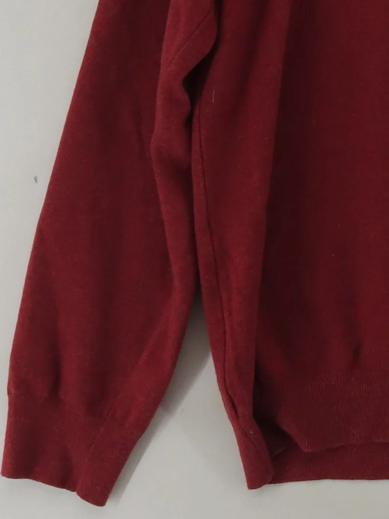 French Connection Men's Jumper L Red Cotton with Polyester, Elastane Pullover - Image 4