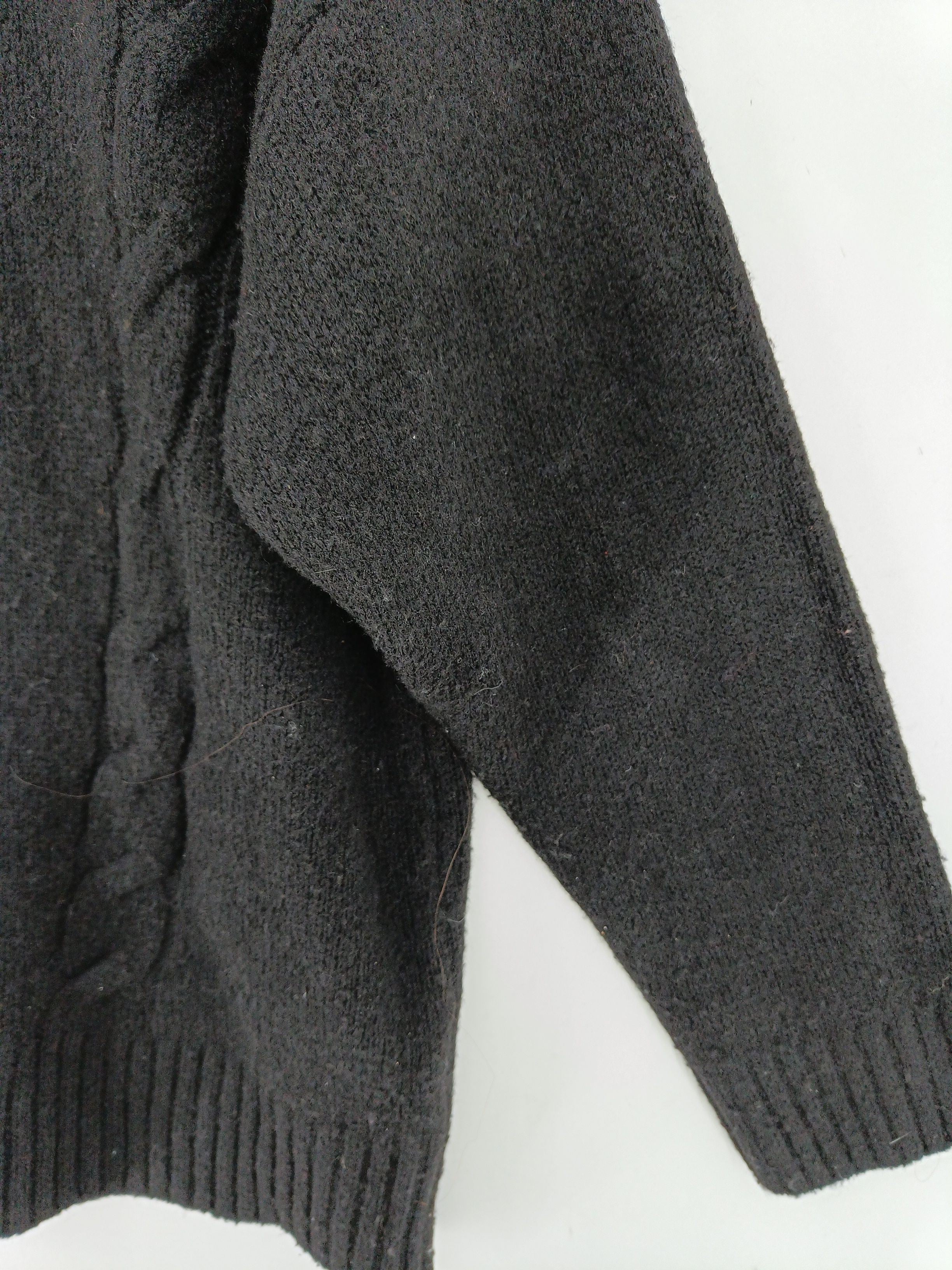 French Connection Men's Jumper M Black Polyester - Image 5