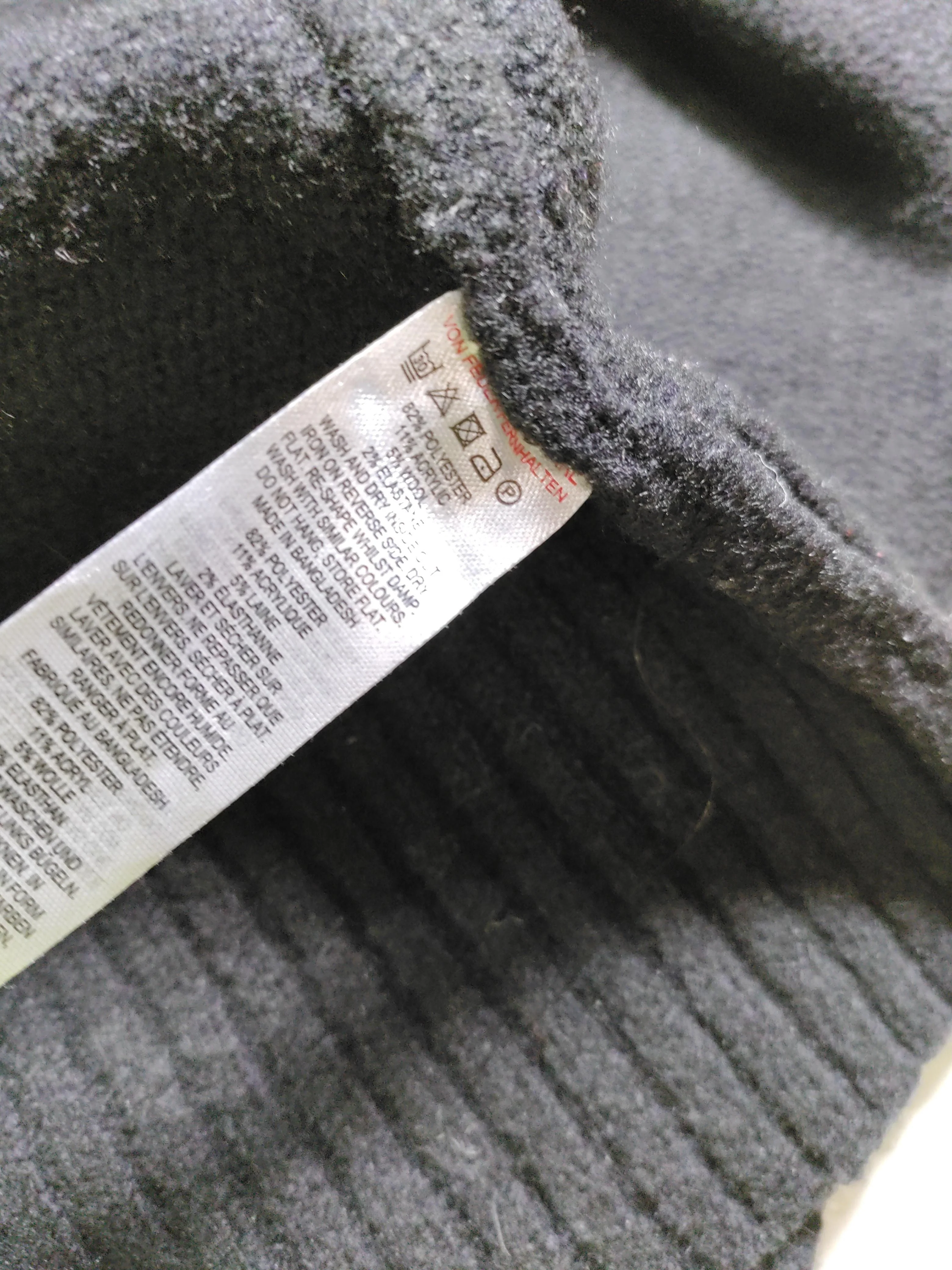 French Connection Men's Jumper M Black Polyester - Image 7