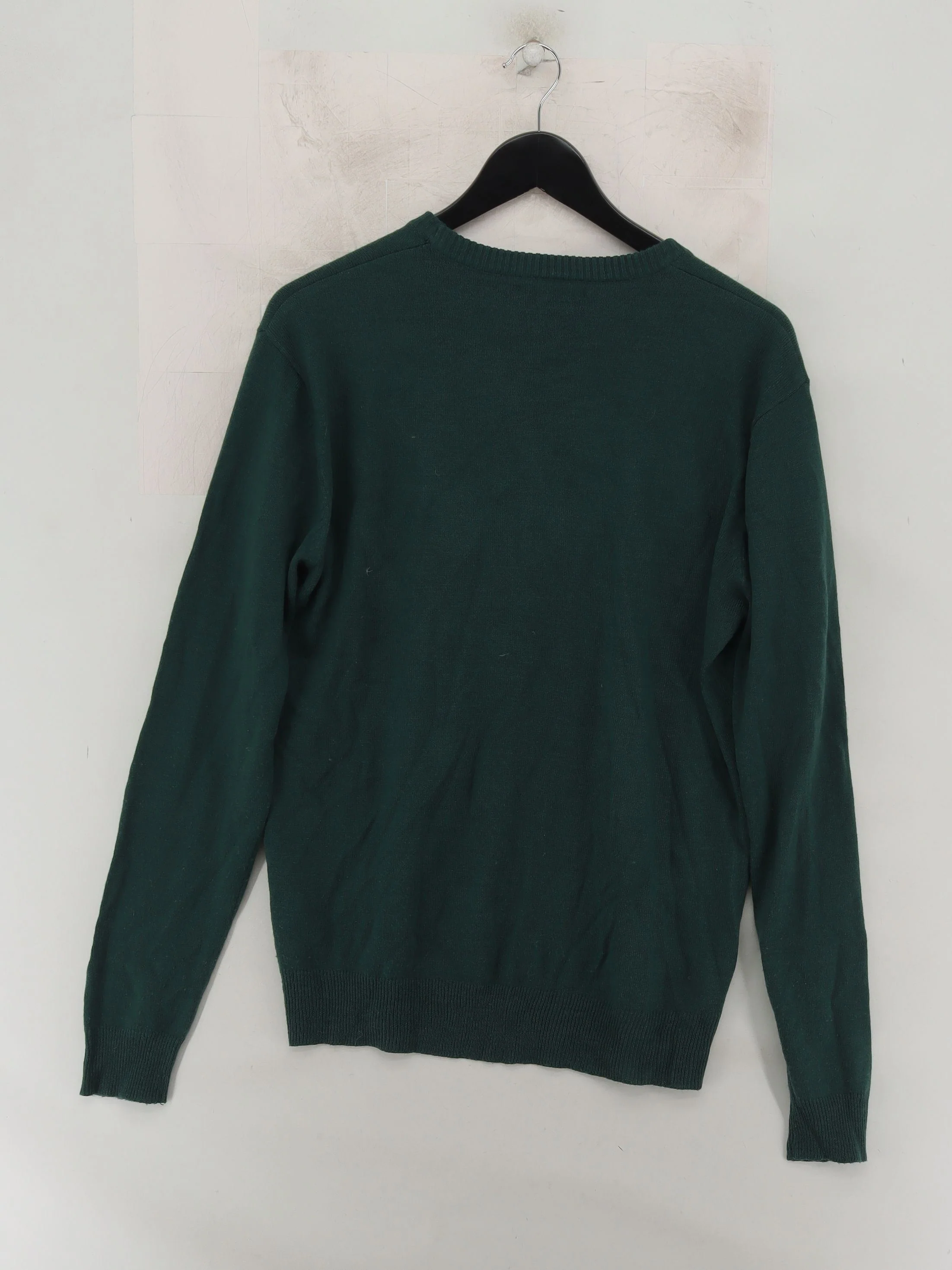 French Connection Men's Jumper M Green 100% Other Crew Neck Pullover - Image 2