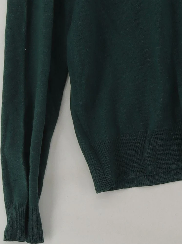 French Connection Men's Jumper M Green 100% Other Crew Neck Pullover - Image 4