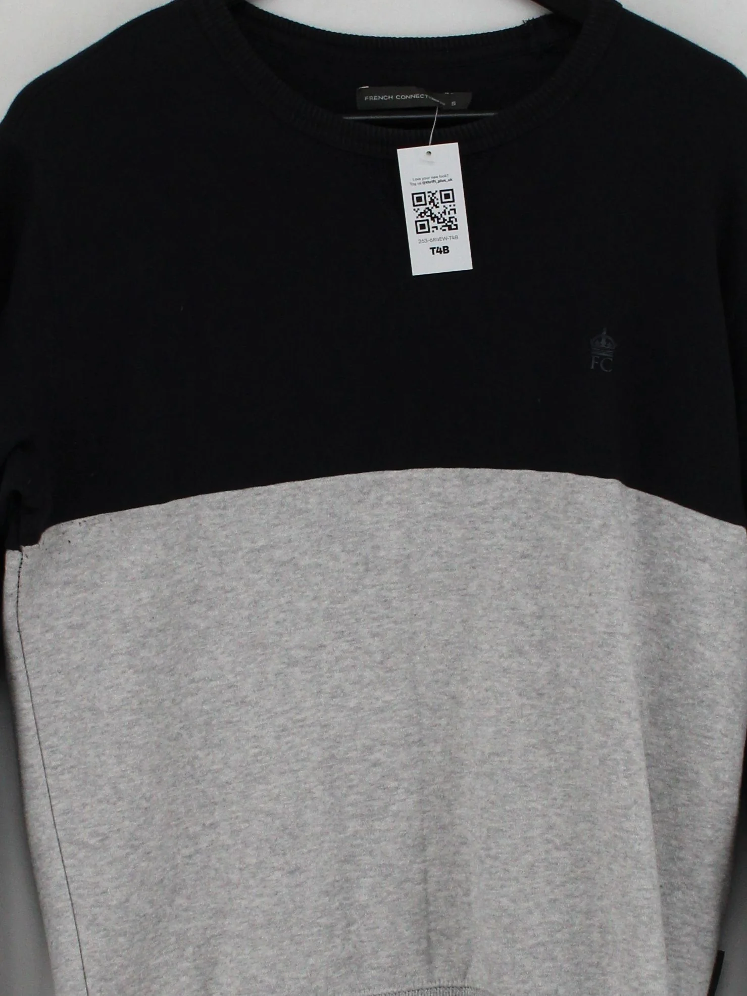 French Connection Men's Jumper M Multi Cotton with Polyester Crew Neck Pullover - Image 3