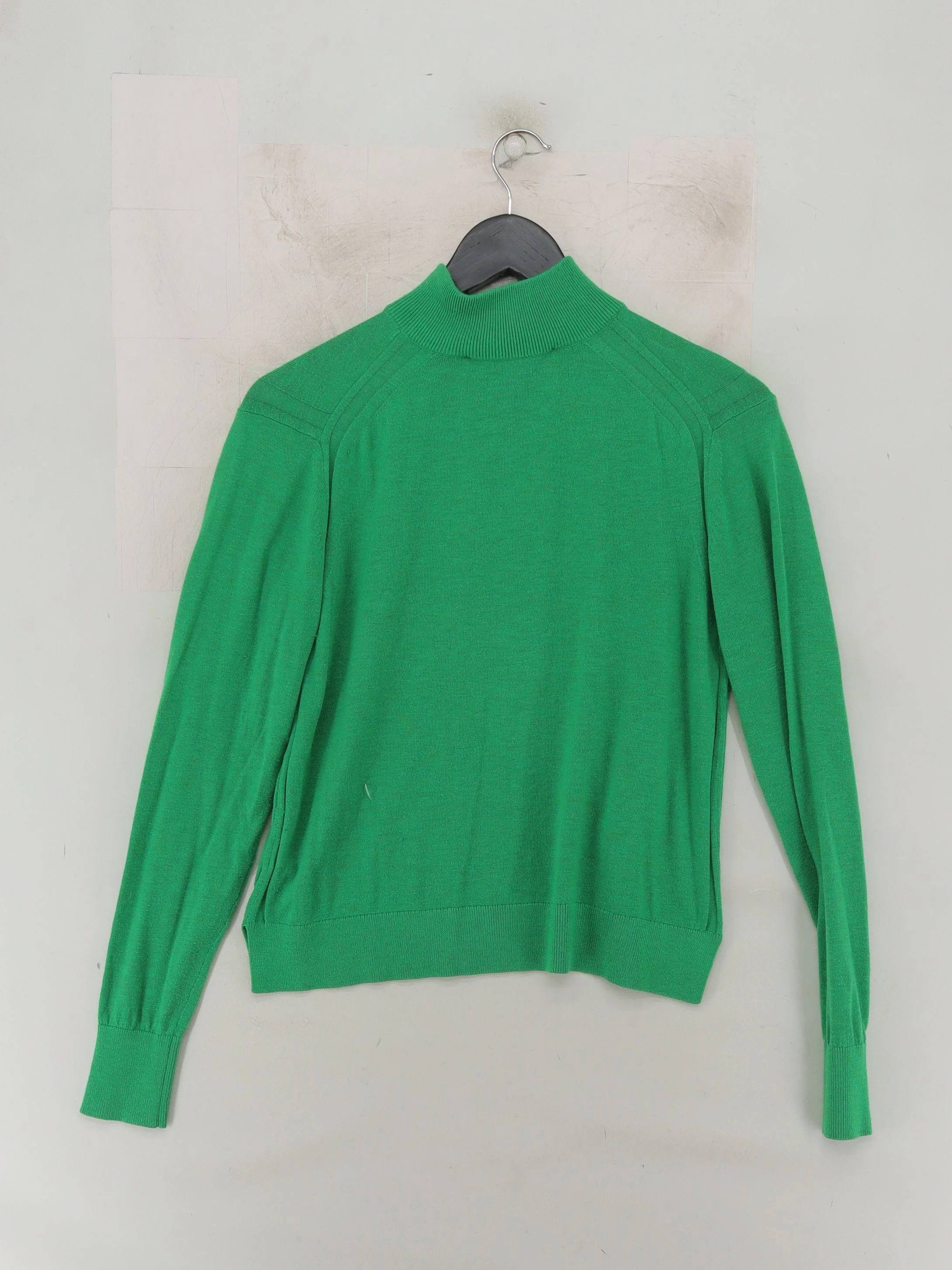 French Connection Men's Jumper S Green Polyester with Viscose, Wool Pullover - Image 2