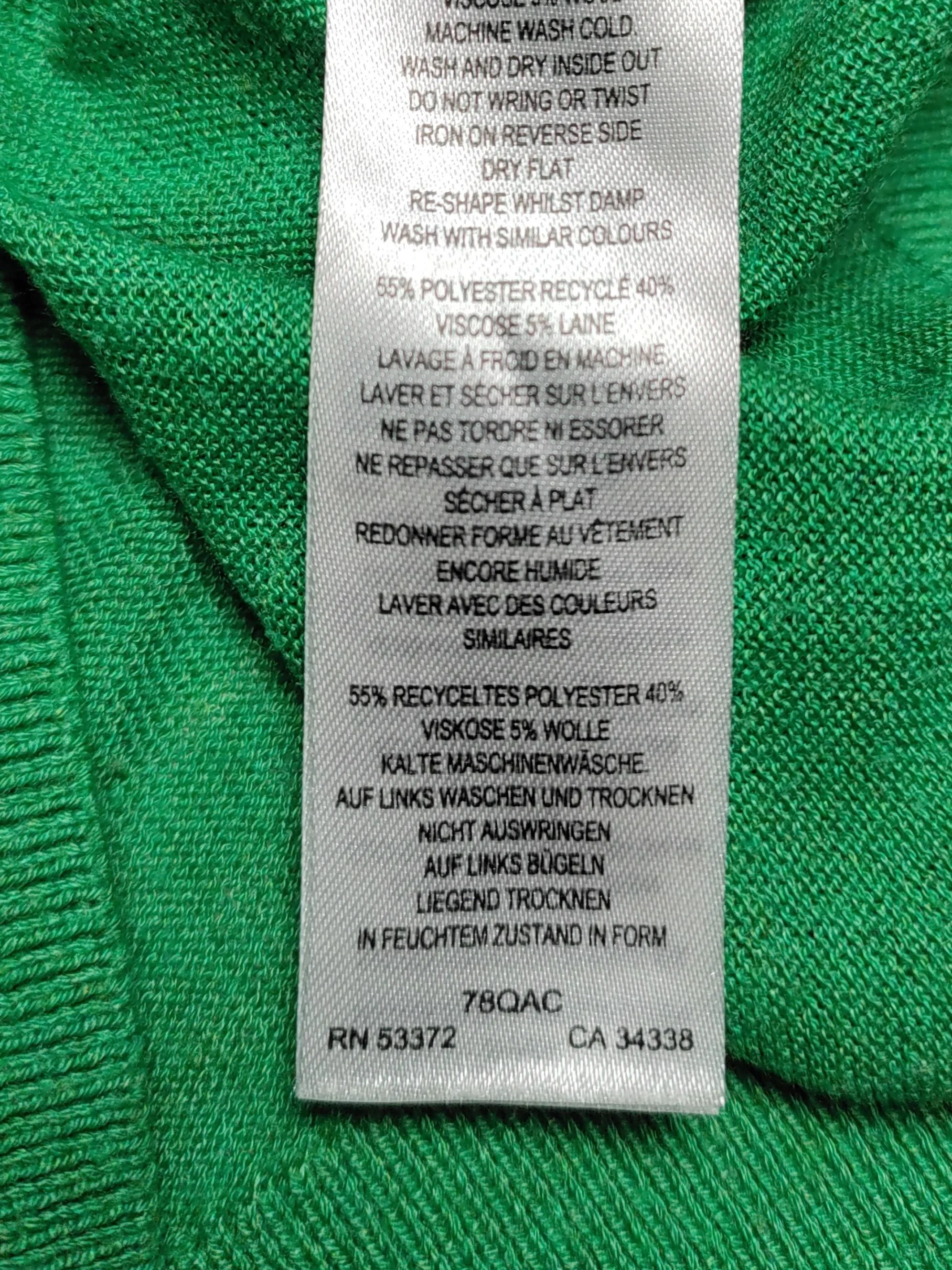 French Connection Men's Jumper S Green Polyester with Viscose, Wool Pullover - Image 8
